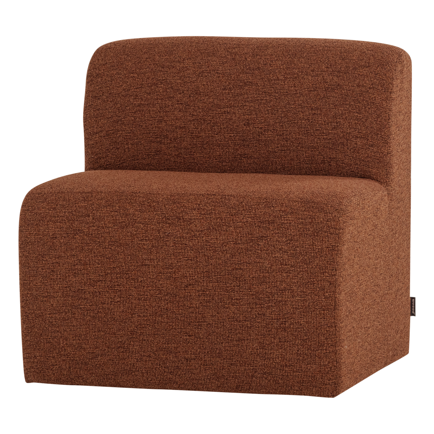 MOJO BASE ESSBANK 84 CM RÜCKENLEHNE BOUCLE ROSTBRAUN [fsc]