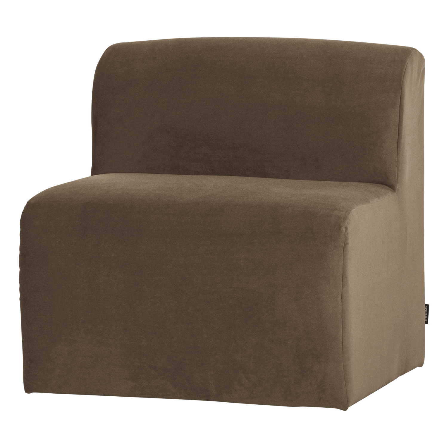 MOJO BASE ESSBANK 84 CM MIT RÜCKENLEHNE SAMT TAUPE [fsc]