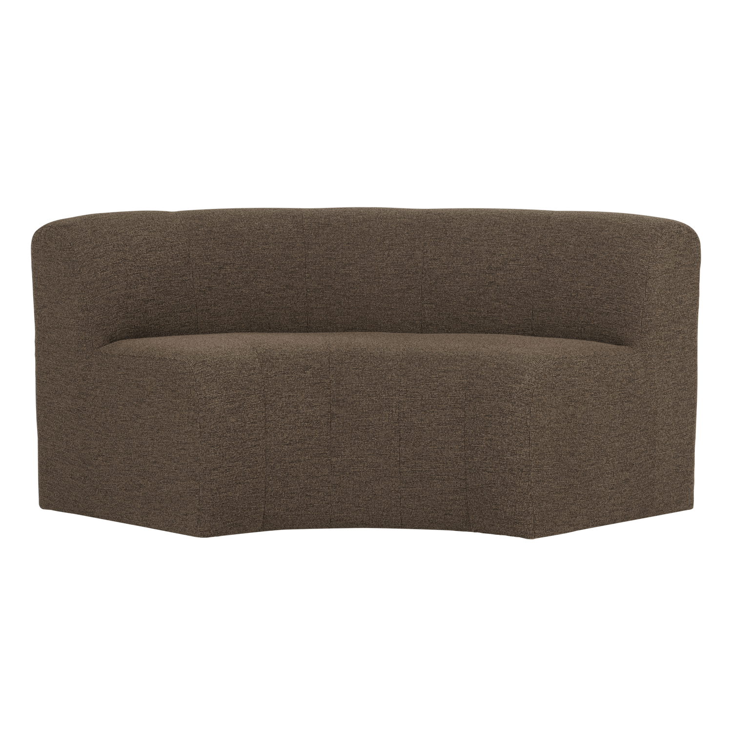 MOJO BASE ESSBANK HALBRUND RÜCKENLEHNE BOUCLE BRAUN [fsc]