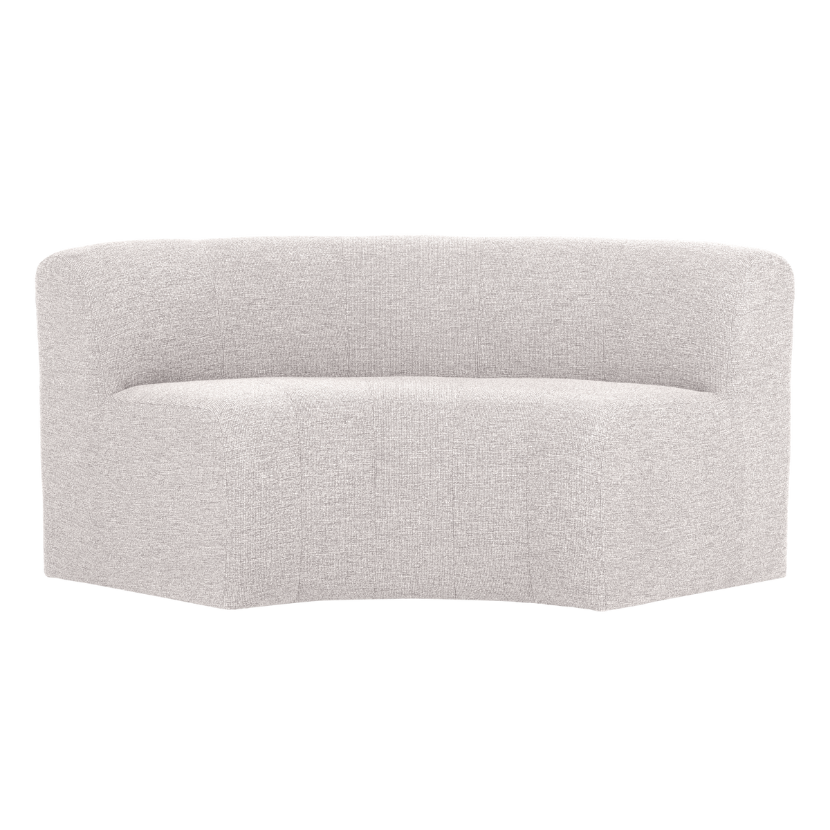 MOJO BASE ESSBANK HALBRUND MIT RÜCKENLEHNE BOUCLE ECRU [fsc]
