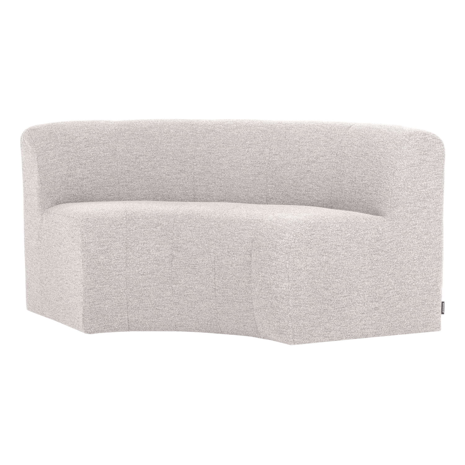 MOJO BASE ESSBANK HALBRUND MIT RÜCKENLEHNE BOUCLE ECRU [fsc]