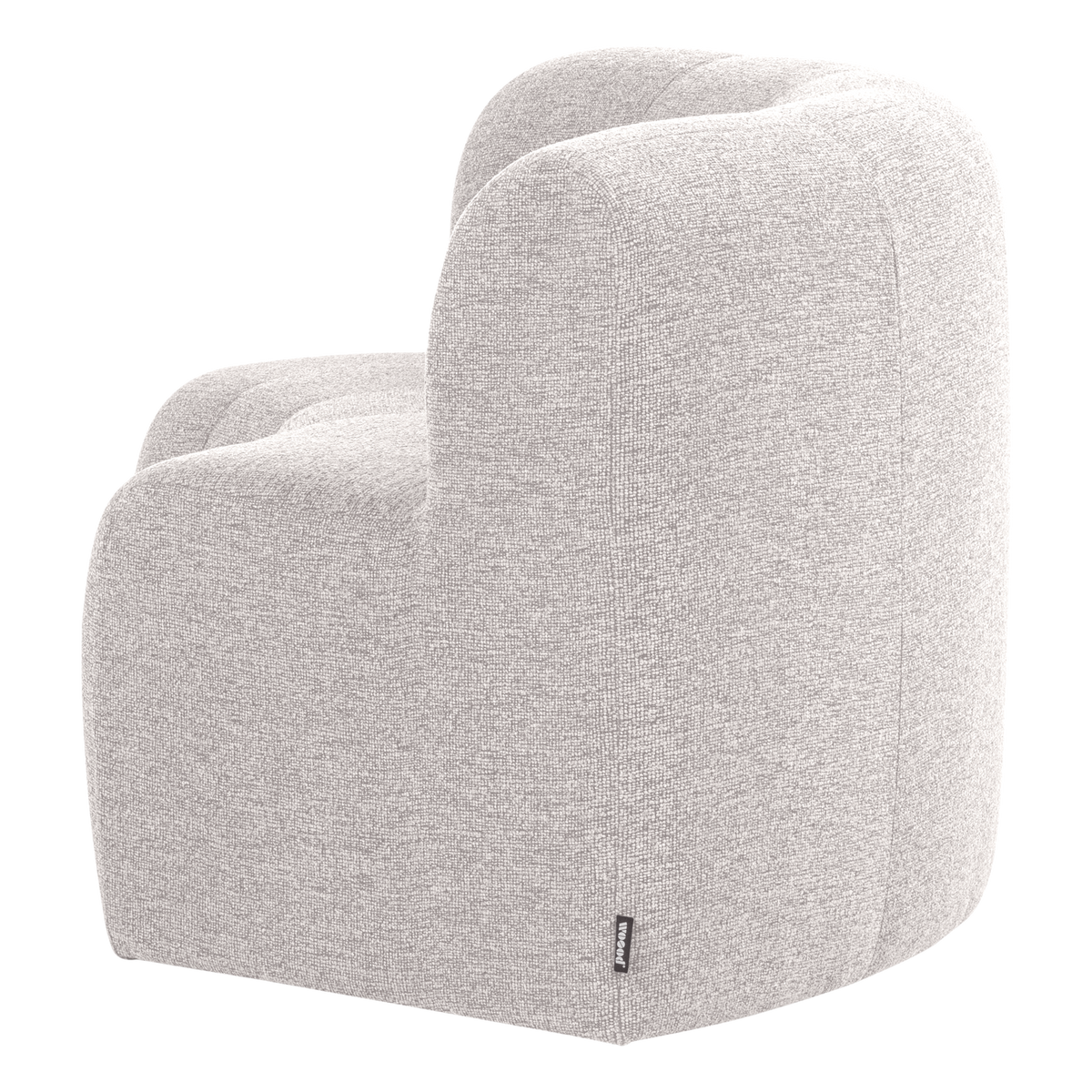 MOJO BASE ESSBANK HALBRUND MIT RÜCKENLEHNE BOUCLE ECRU [fsc]