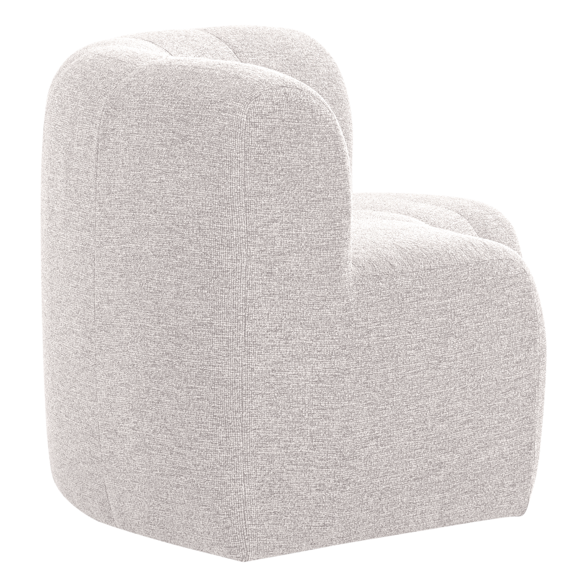 MOJO BASE ESSBANK HALBRUND MIT RÜCKENLEHNE BOUCLE ECRU [fsc]