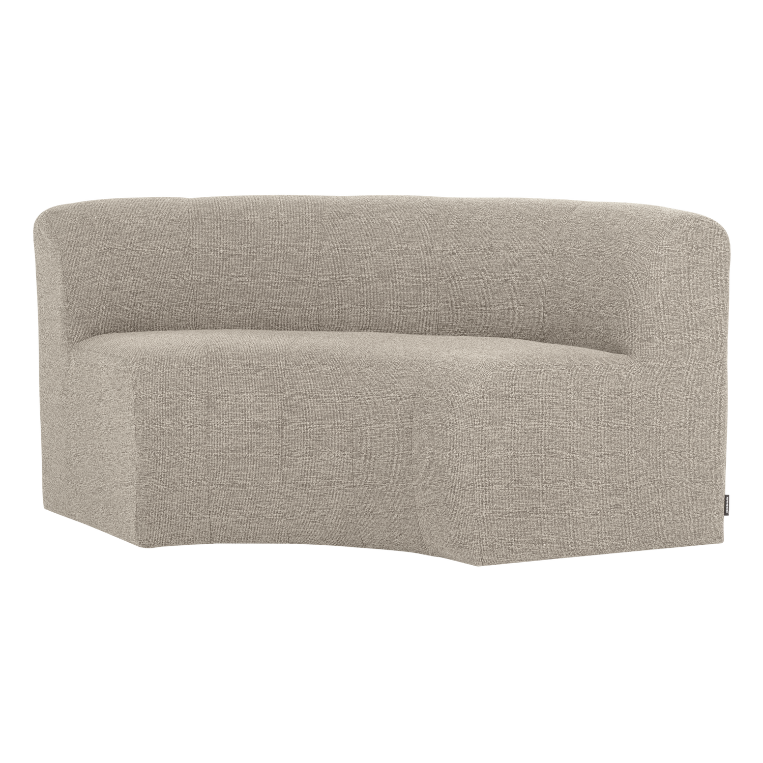 MOJO BASE ESSBANK HALBRUND MIT RÜCKENLEHNE BOUCLE BEIGE[fsc]