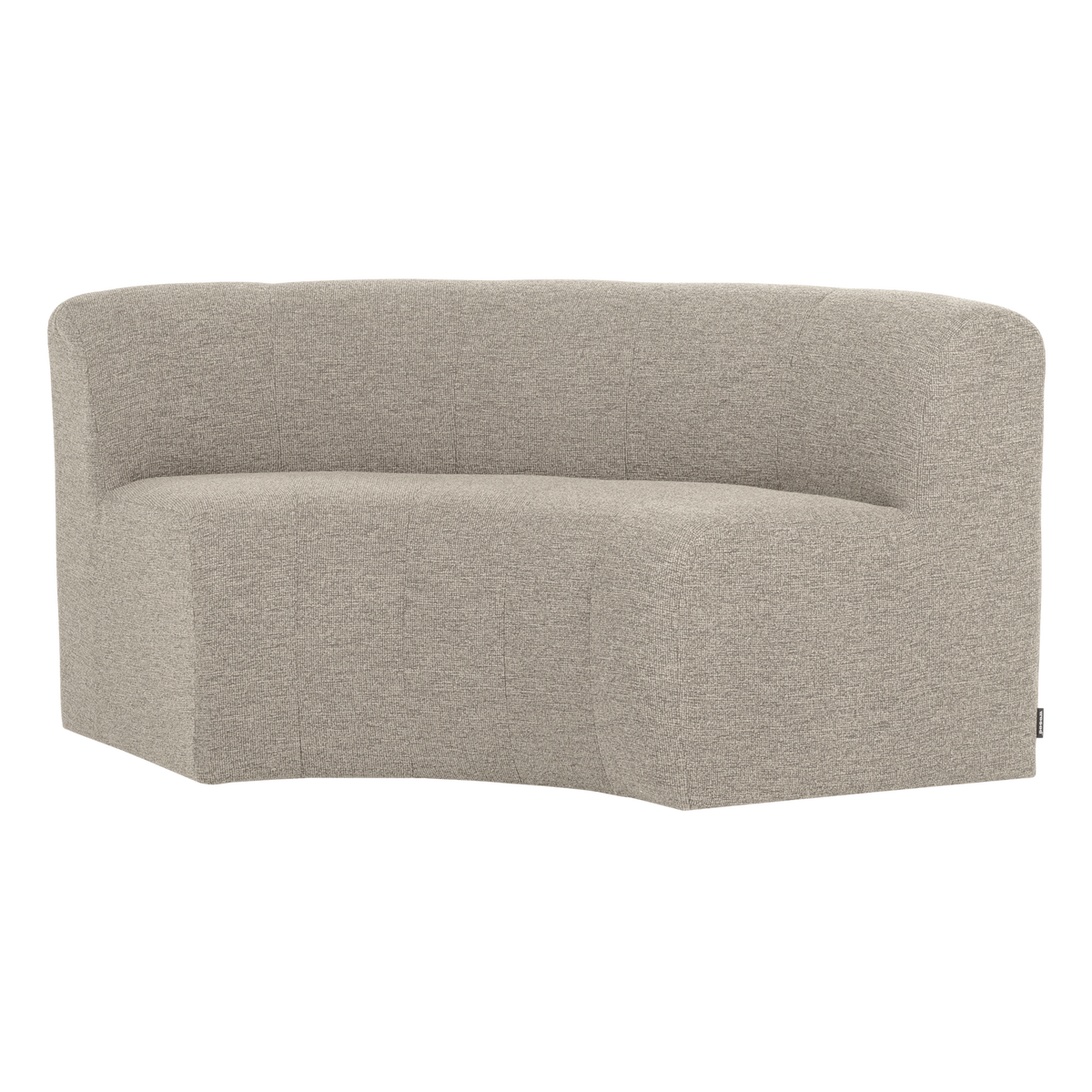 MOJO BASE ESSBANK HALBRUND MIT RÜCKENLEHNE BOUCLE BEIGE[fsc]