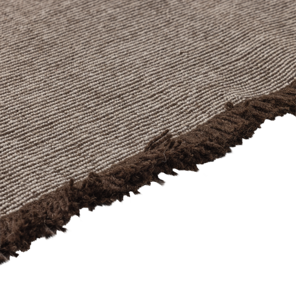 WEAVLY TEPPICH 170X240 CM WOLLE BRAUN/NATUR