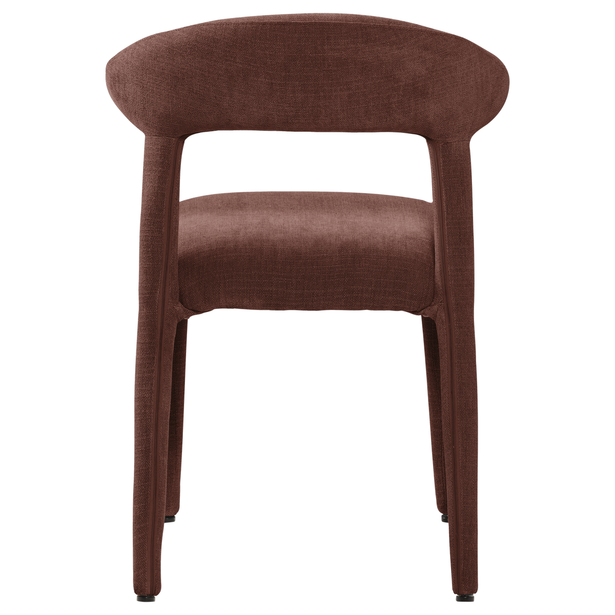 SILE ESSZIMMERSTUHL LEINENLOOK BORDEAUXROT - 2ER SET [fsc]