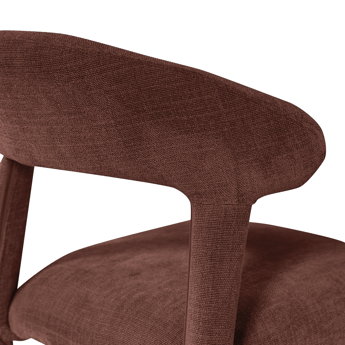 SILE ESSZIMMERSTUHL LEINENLOOK BORDEAUXROT - 2ER SET [fsc]
