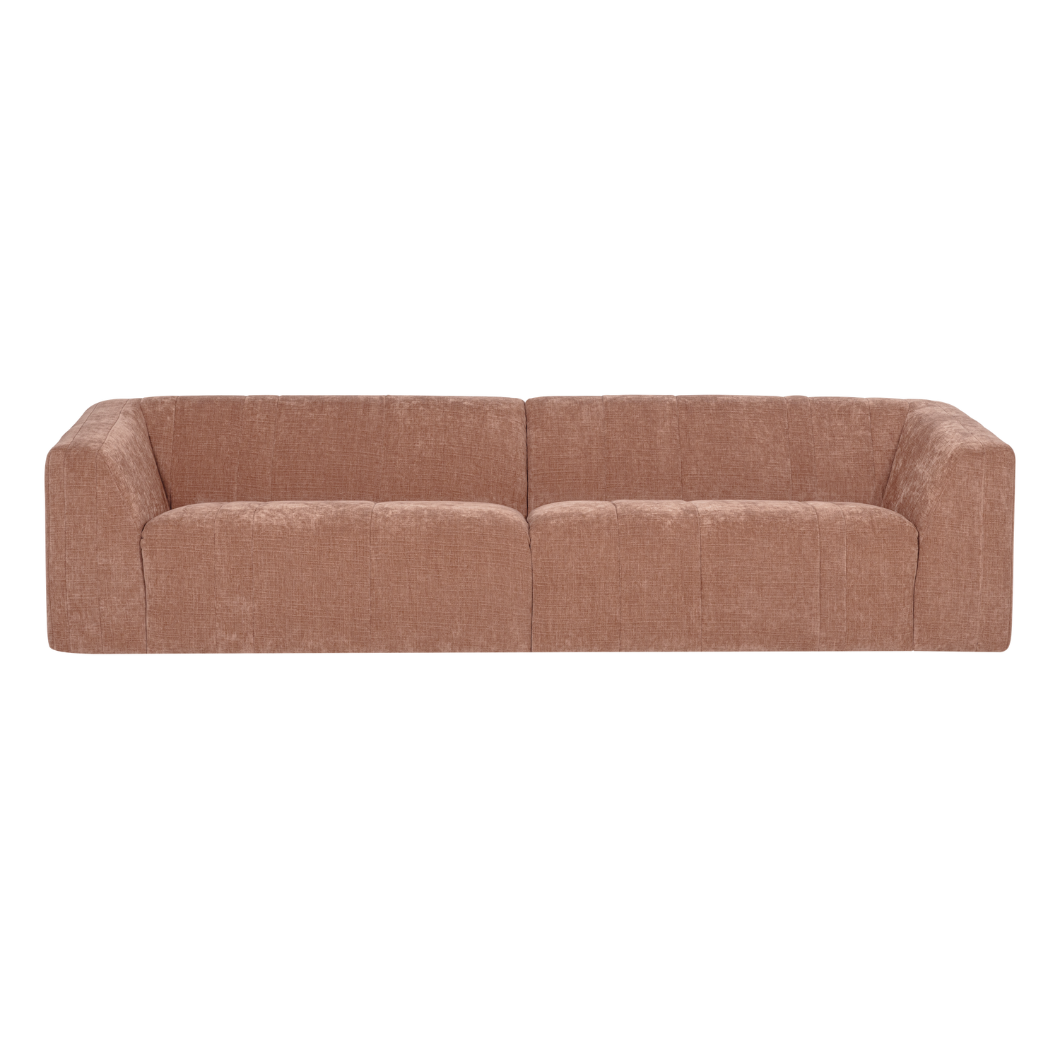 OMAIRE 4-SITZER SOFA CHENILLE HELLROSA [fsc]