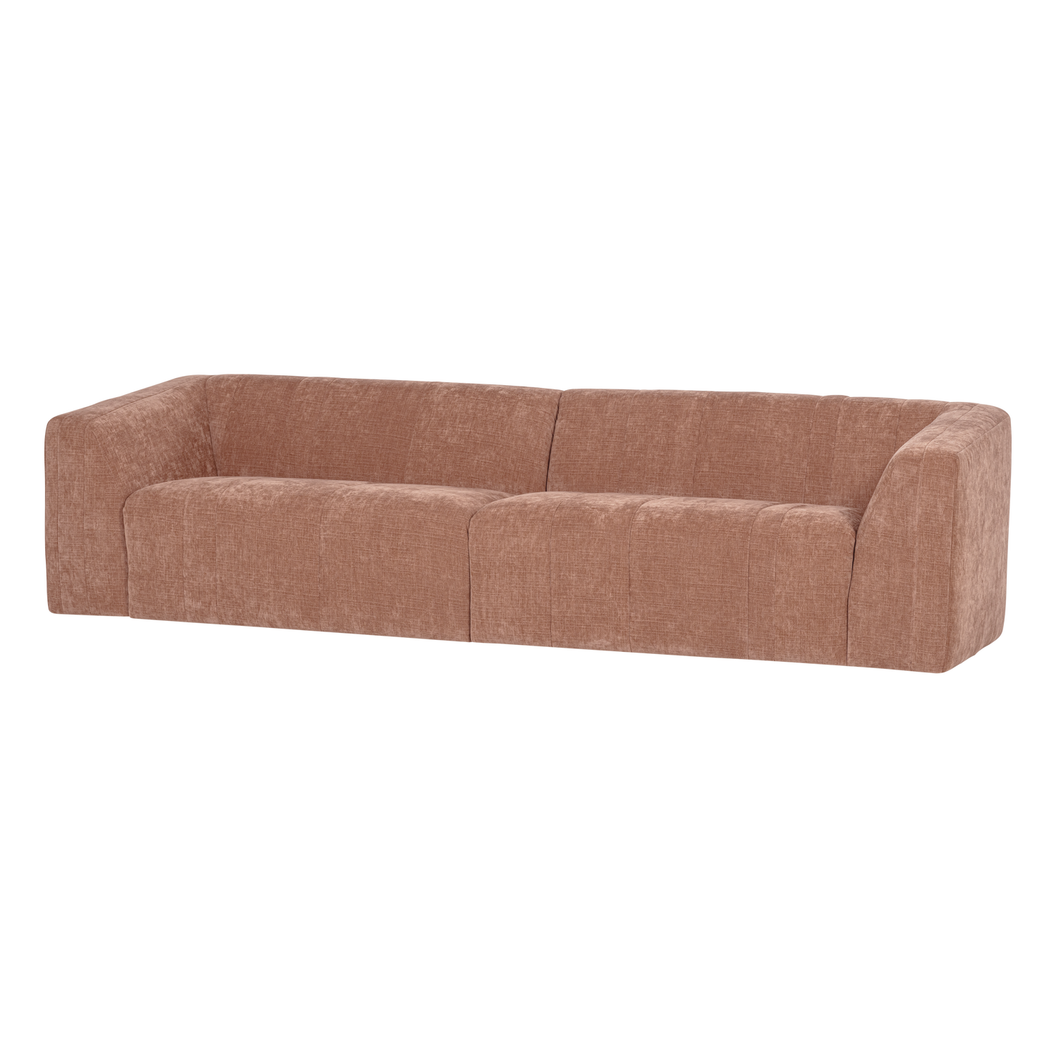 OMAIRE 4-SITZER SOFA CHENILLE HELLROSA [fsc]