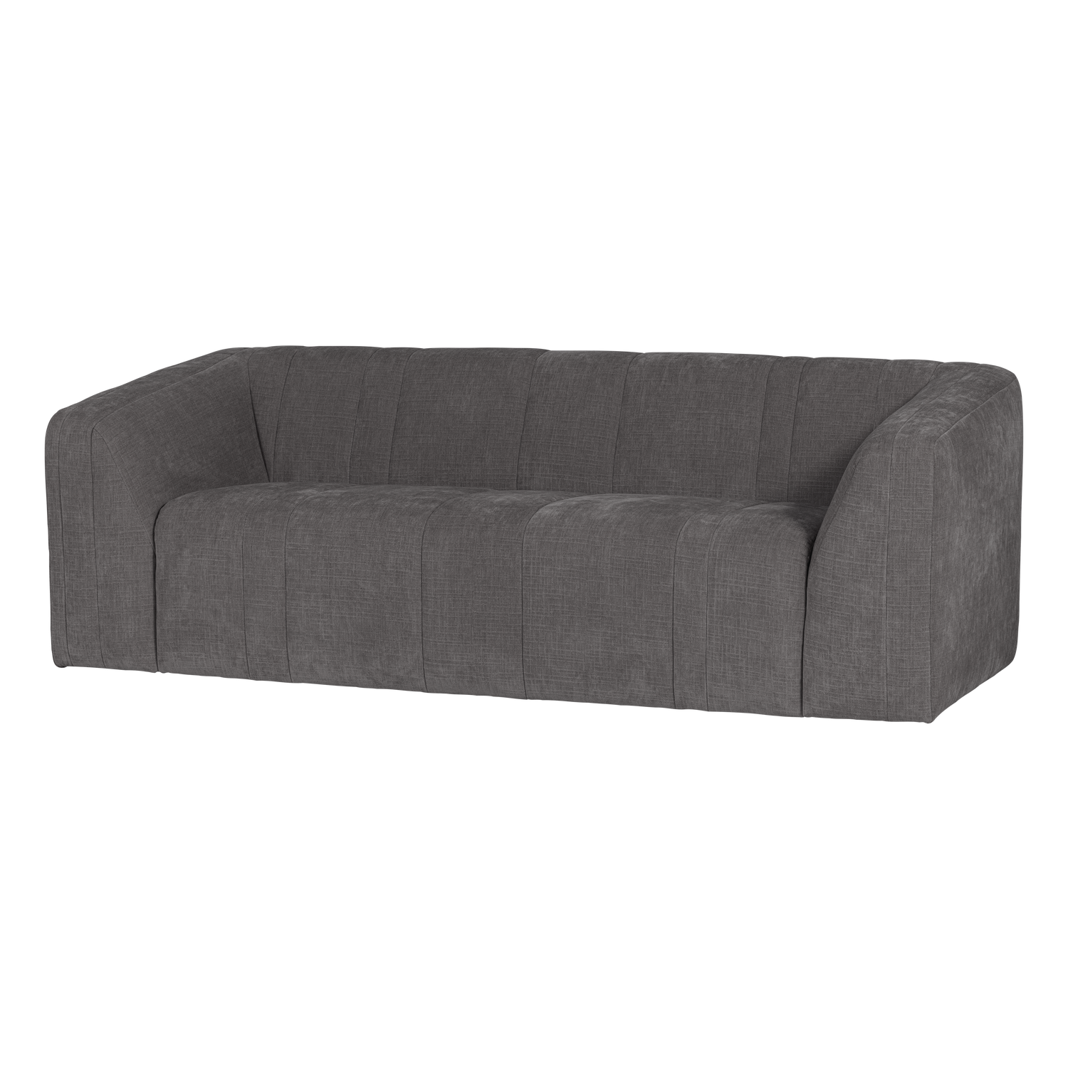 OMAIRE 2-SITZER SOFA CHENILLE GRAU [fsc]
