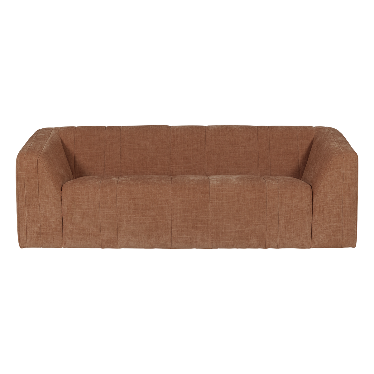 OMAIRE 2-SITZER SOFA CHENILLE ROSTBRAUN [fsc]