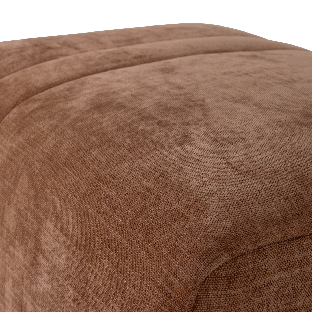 OMAIRE HOCKER CHENILLE ROSTBRAUN [fsc]