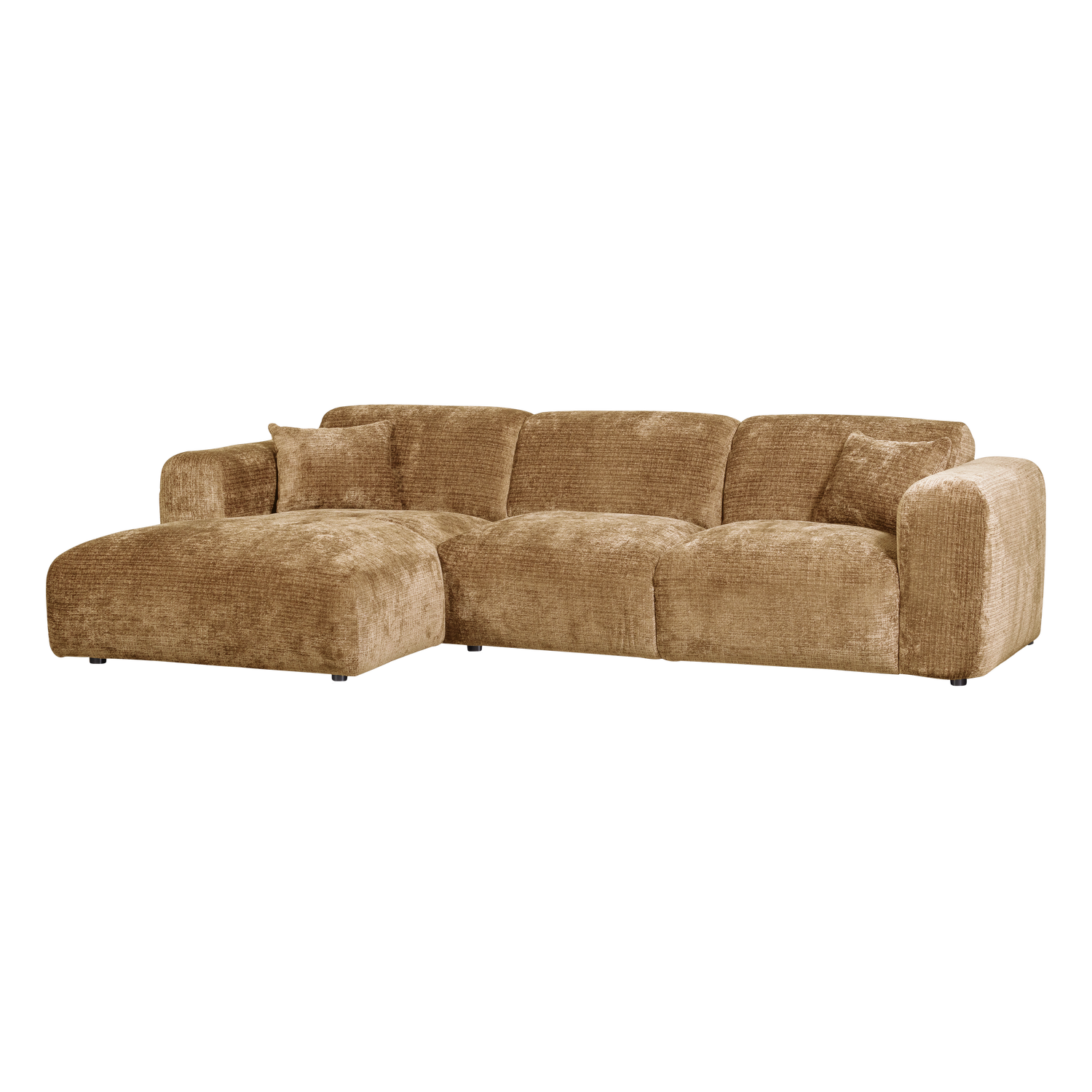 CLOUD CHAISE LONGUE SOFA LINKS CHENILLE HONIGGELB [fsc]
