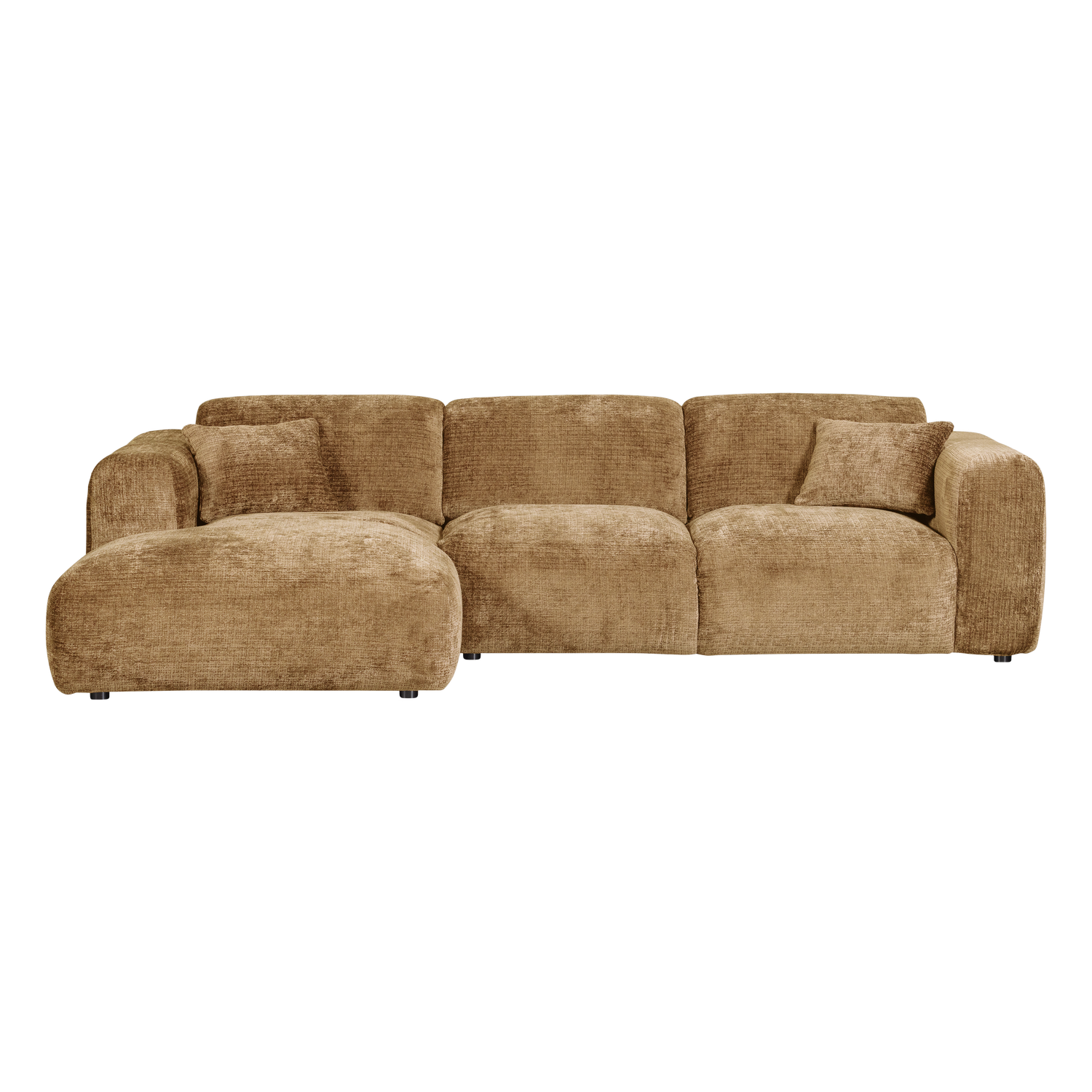 CLOUD CHAISE LONGUE SOFA LINKS CHENILLE HONIGGELB [fsc]
