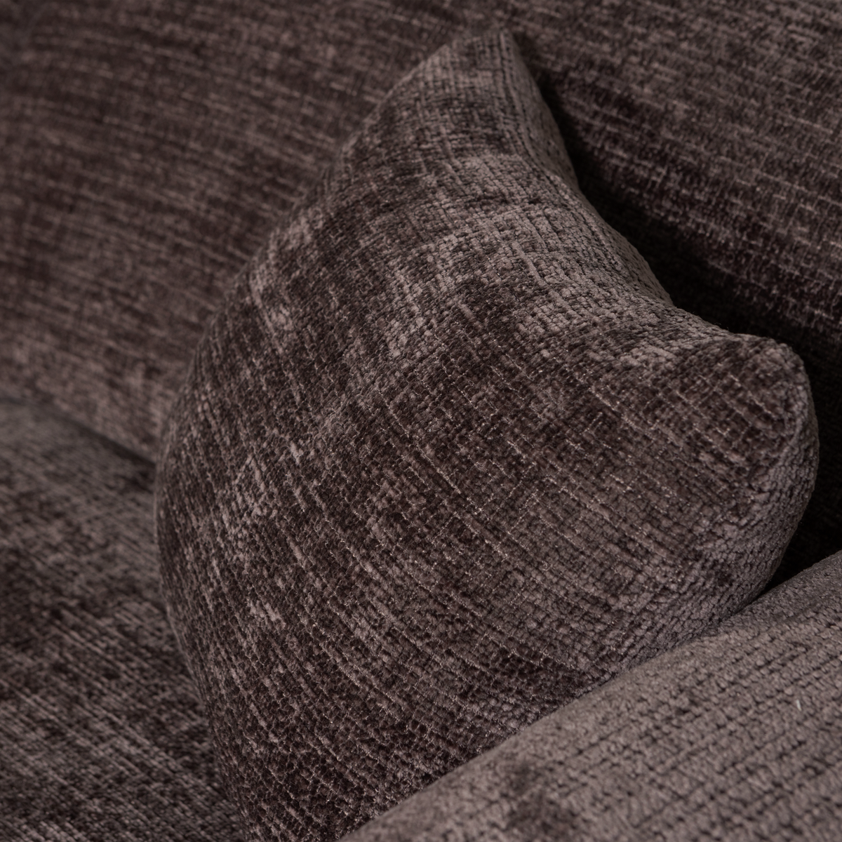 CLOUD CHAISE LONGUE SOFA LINKS CHENILLE WARMES BRAUN [fsc]