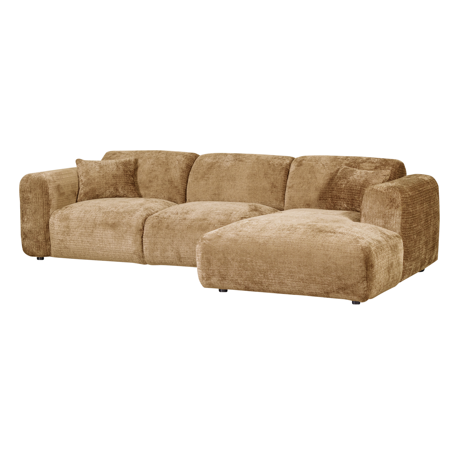CLOUD CHAISE LONGUE SOFA RECHTS CHENILLE HONIGGELB [fsc]
