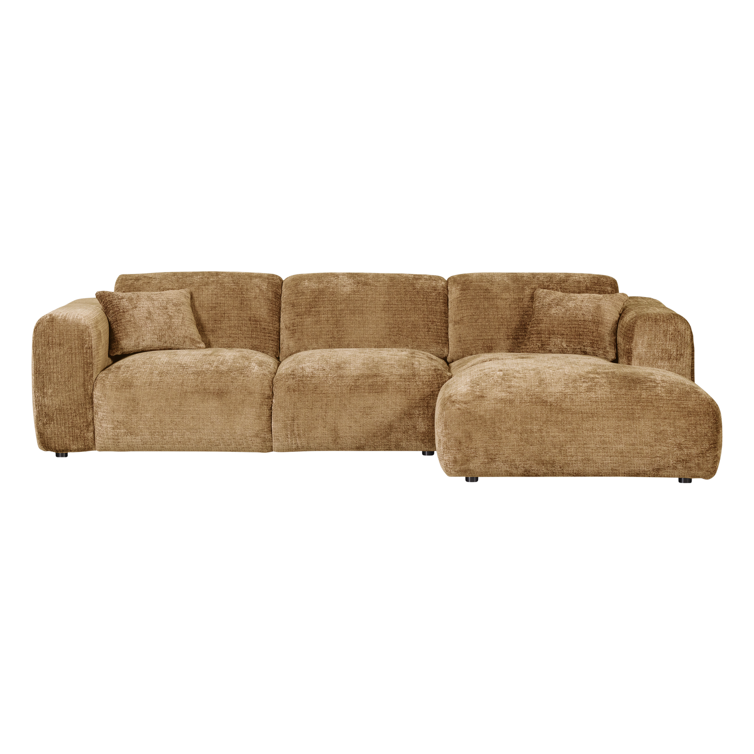 CLOUD CHAISE LONGUE SOFA RECHTS CHENILLE HONIGGELB [fsc]