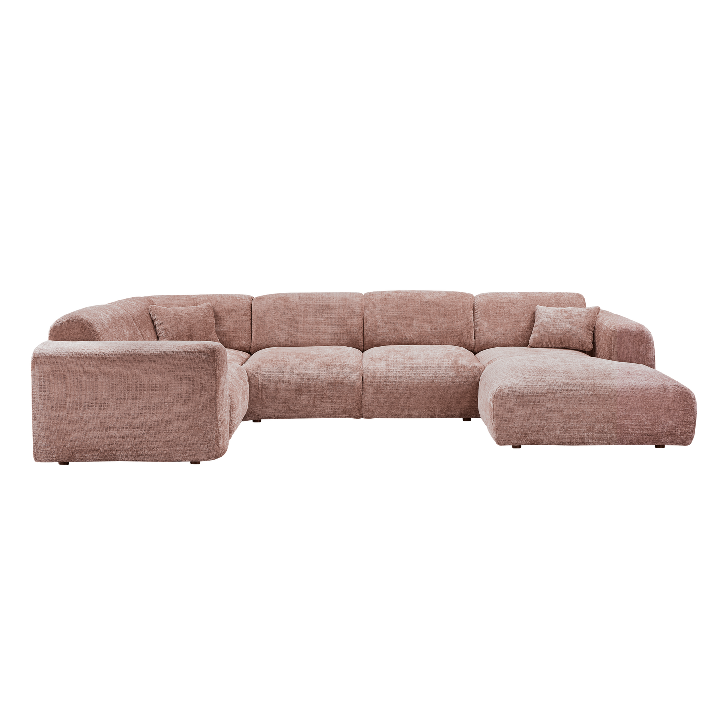 CLOUD ECKBANK LINKS CHENILLE TAUPE/ROSA [fsc]