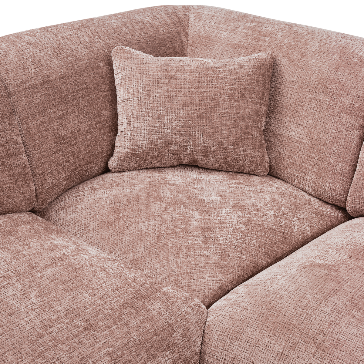 CLOUD ECKBANK LINKS CHENILLE TAUPE/ROSA [fsc]