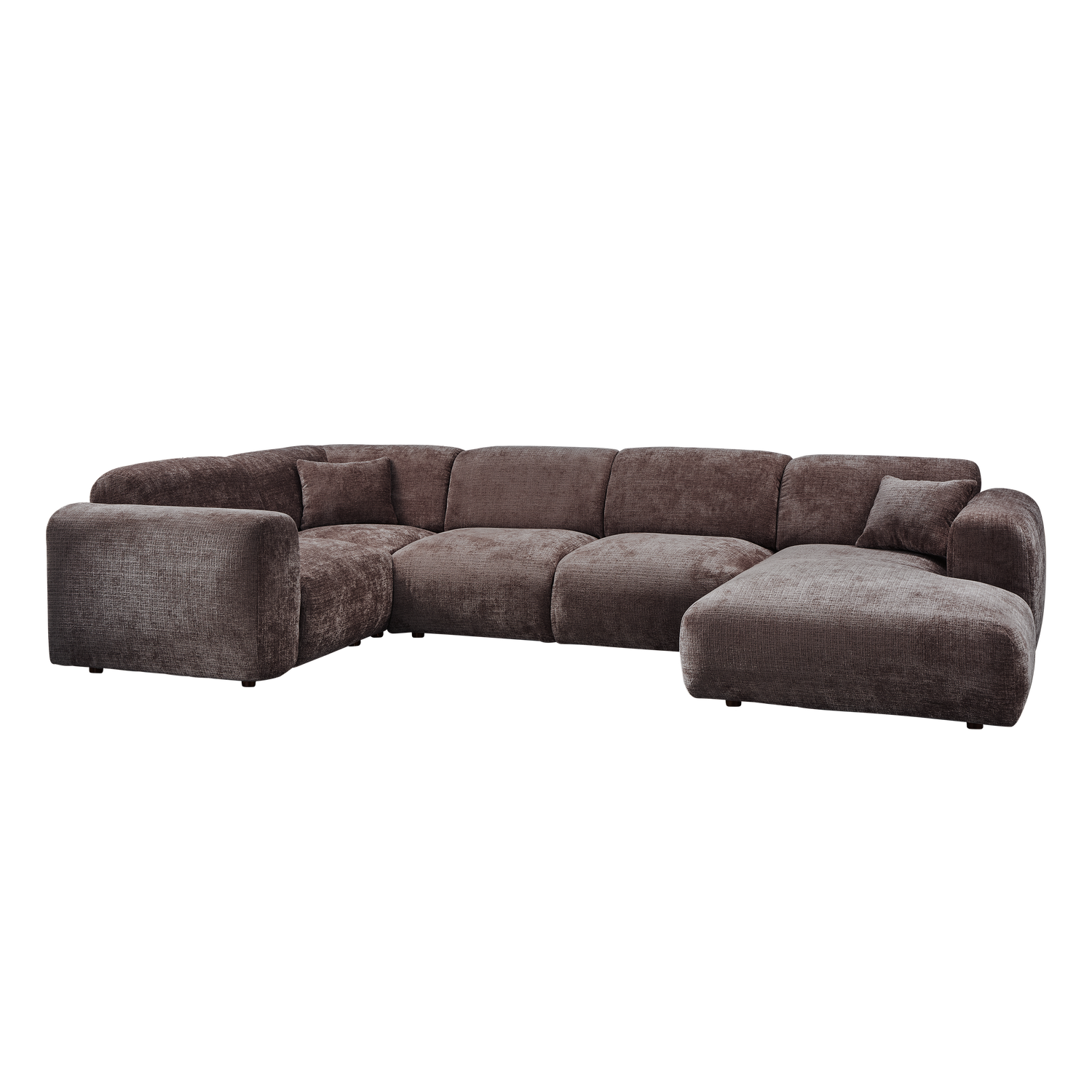 CLOUD ECKBANK LINKS CHENILLE WARMES BRAUN [fsc]