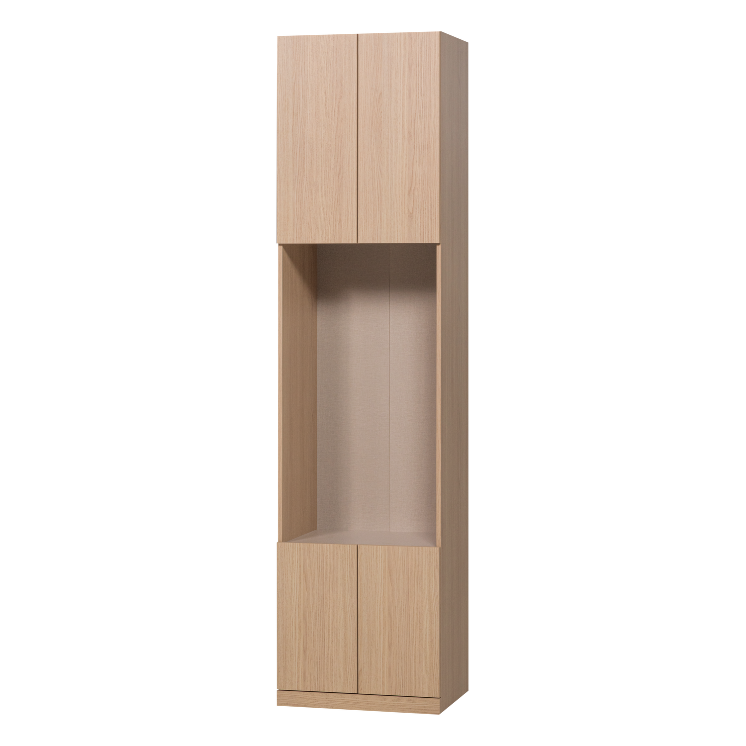 BUILD SCHMALER OFFENE ABLAGESCHRANK EICHE DECOR NATUR [fsc]