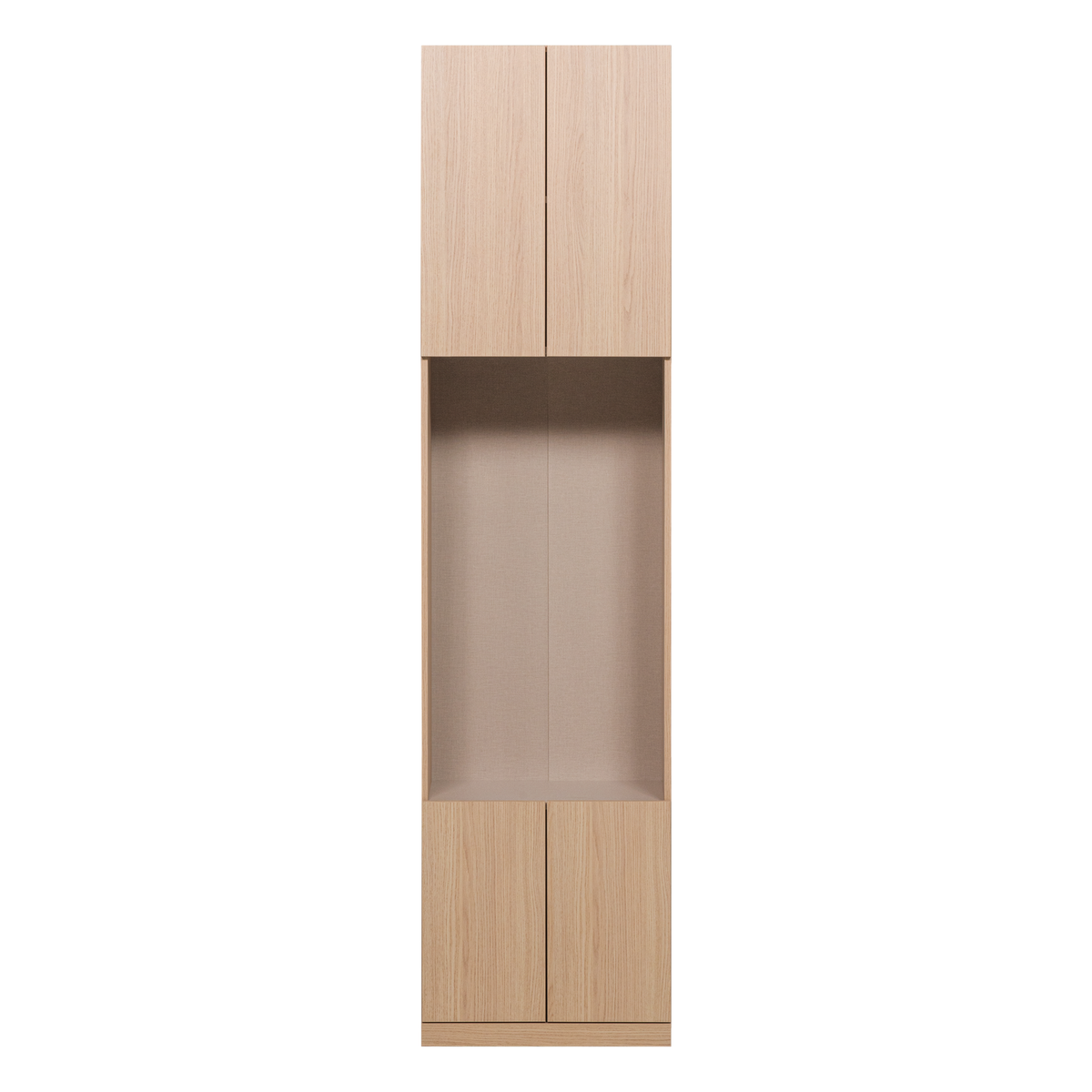 BUILD SCHMALER OFFENE ABLAGESCHRANK EICHE DECOR NATUR [fsc]