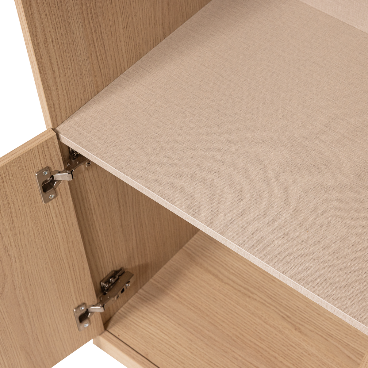 BUILD SCHMALER OFFENE ABLAGESCHRANK EICHE DECOR NATUR [fsc]
