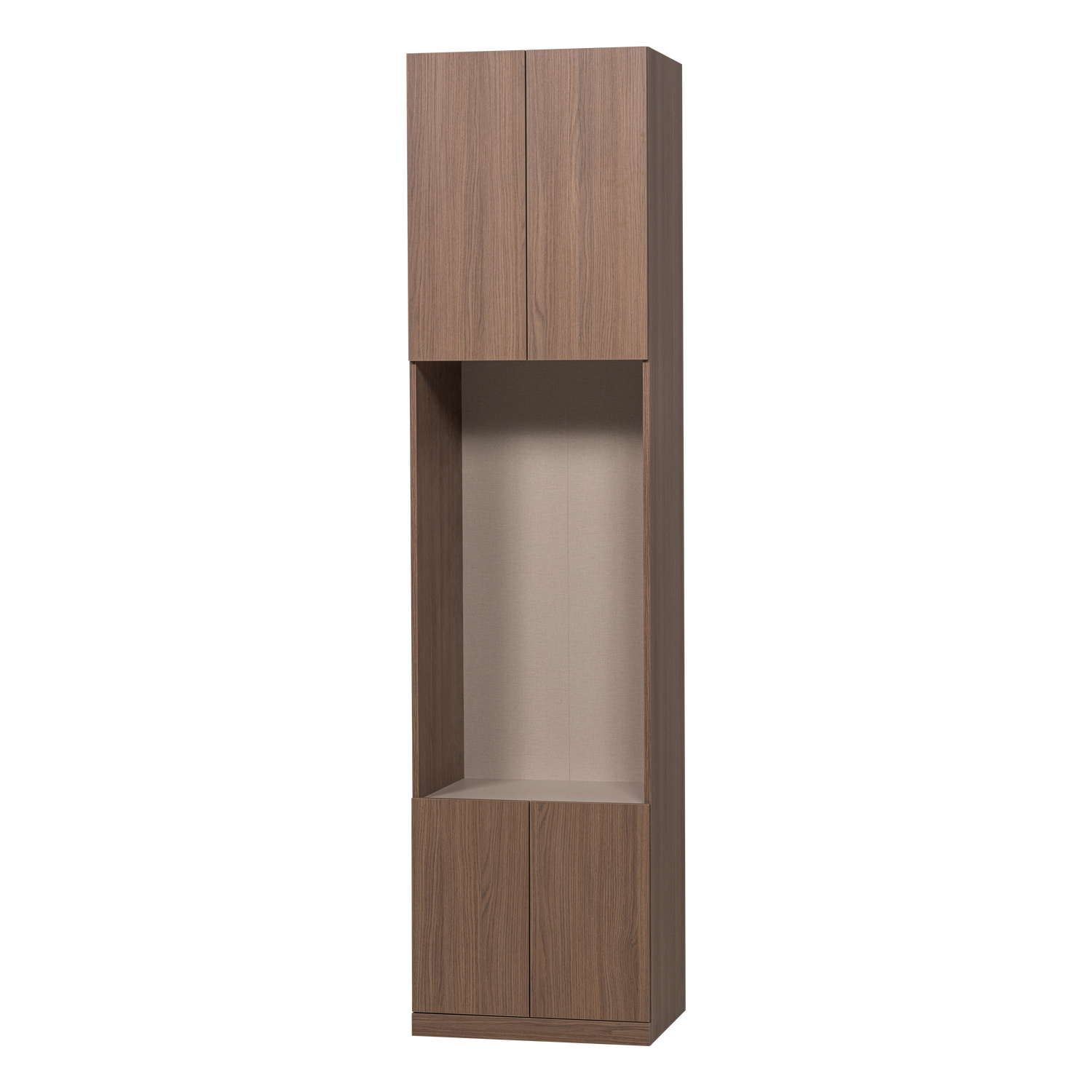 BUILD SCHMALER OFFENE ABLAGESCHRANK EICHE DECOR BRAUN [fsc]