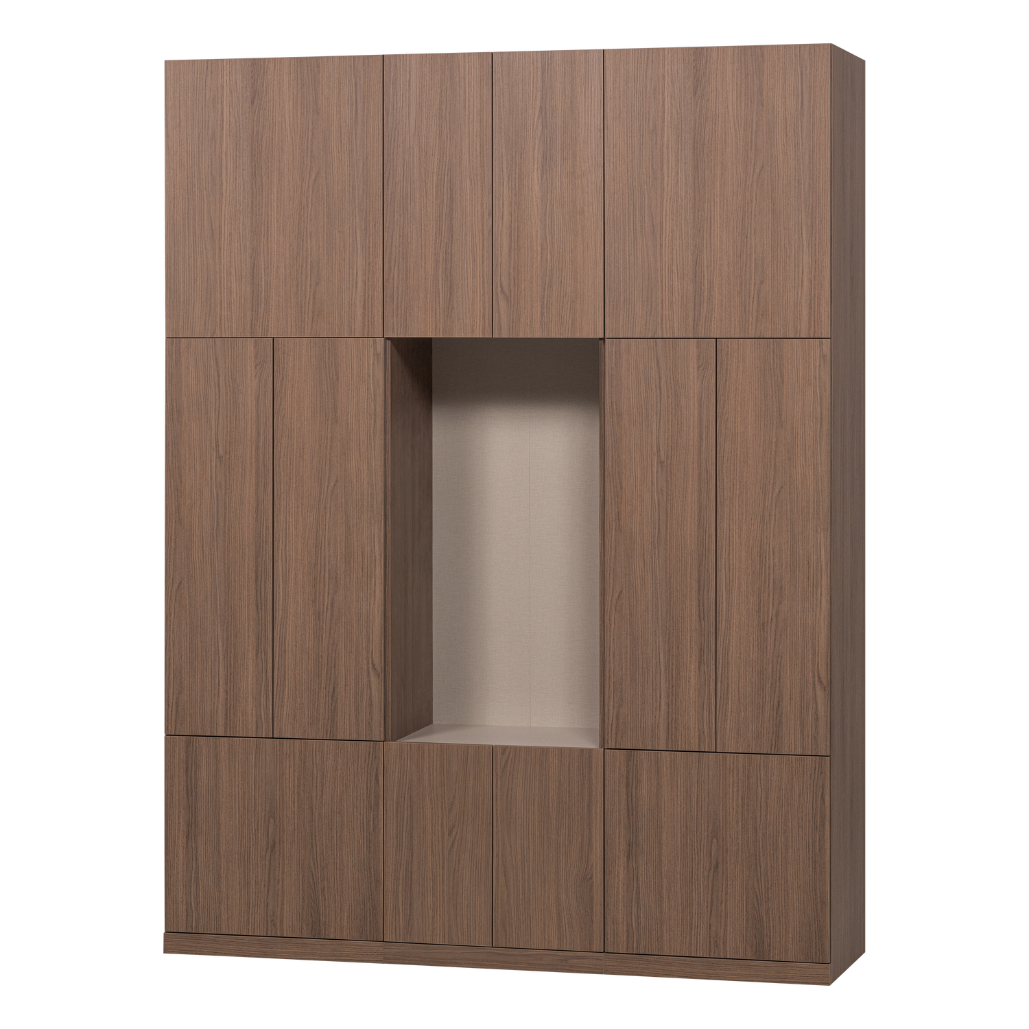 BUILD WANDSCHRANK-KOMBINATION 162 CM EICHE DECOR BRAUN [fsc]