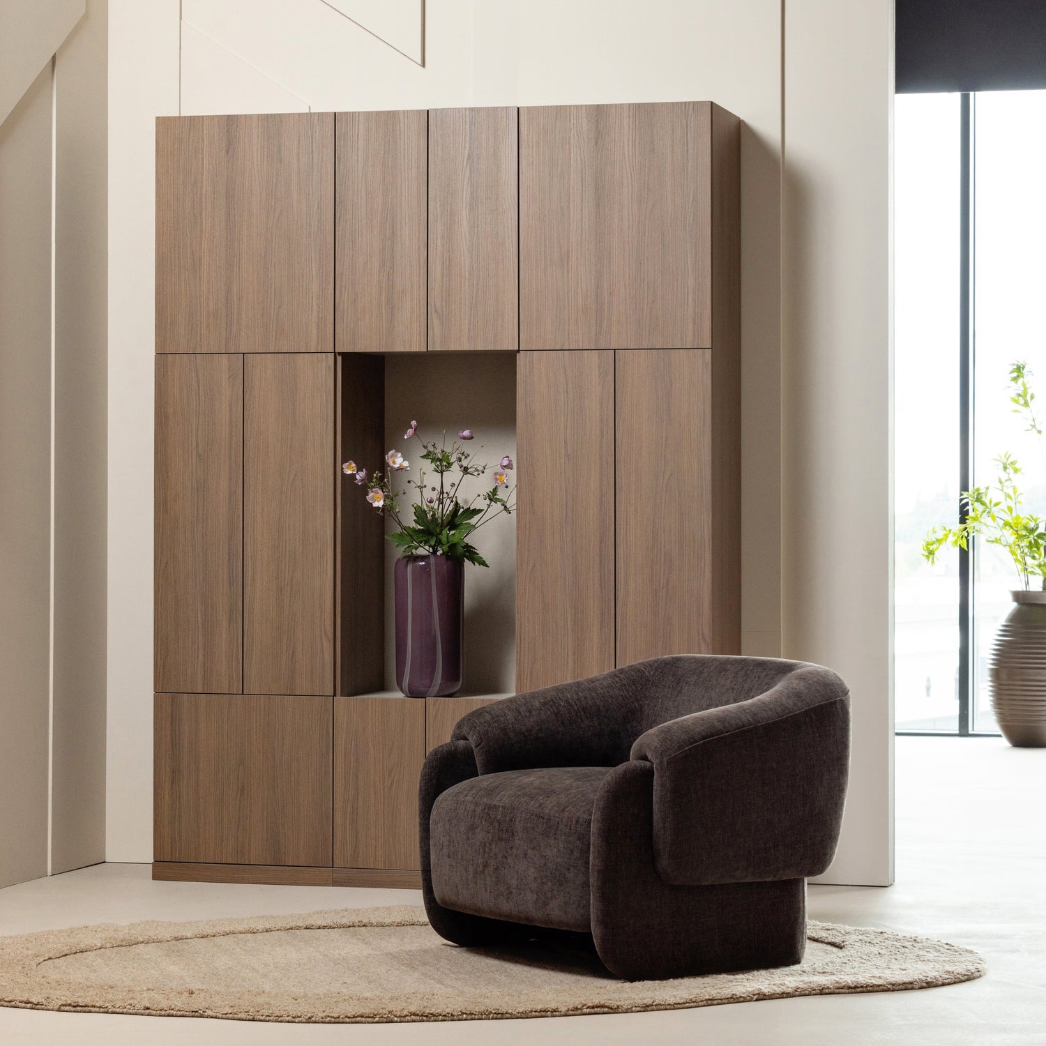 MORU SESSEL CHENILLE DUNKELBRAUN [fsc]