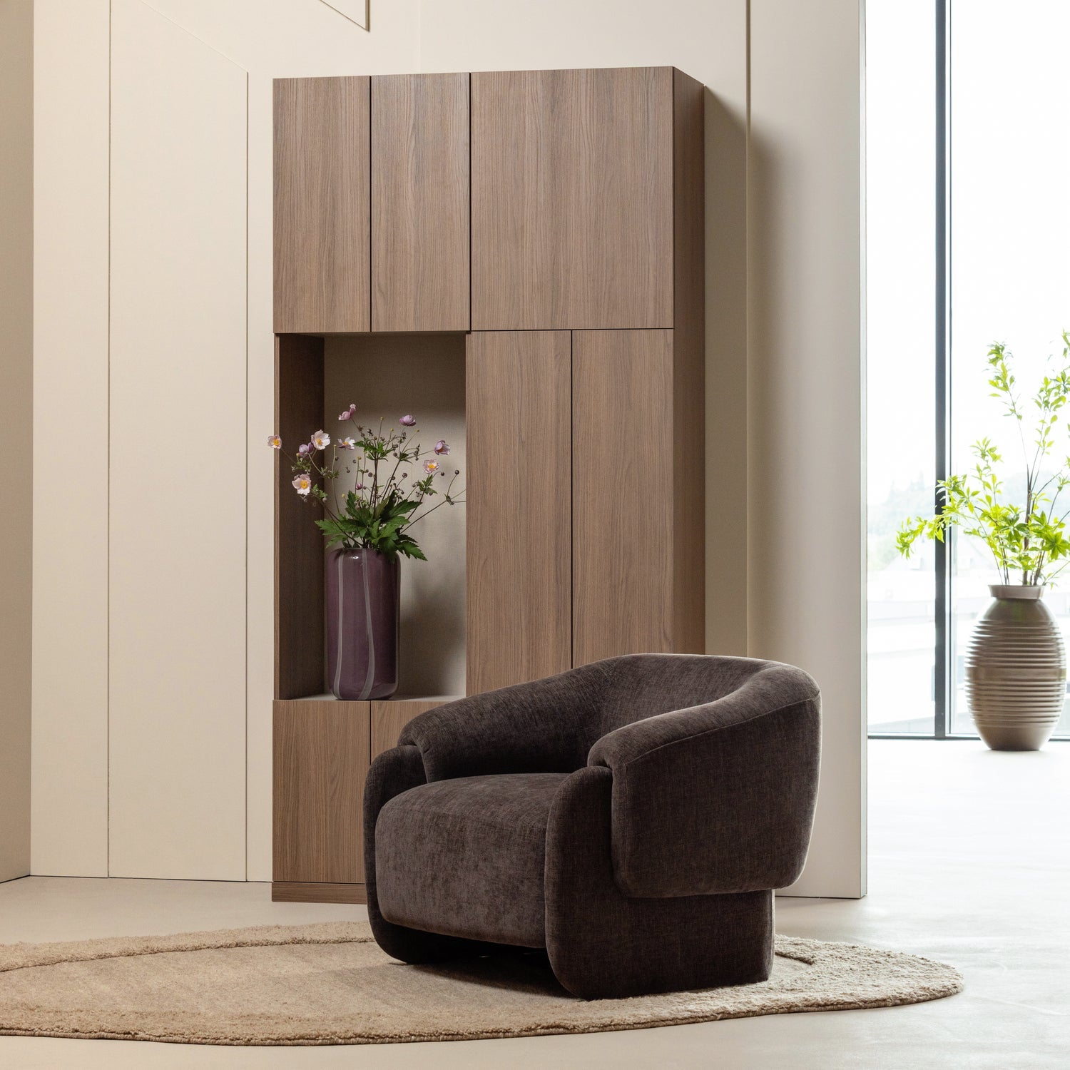 BUILD WANDSCHRANK-KOMBINATION 108 CM EICHE DECOR BRAUN [fsc]