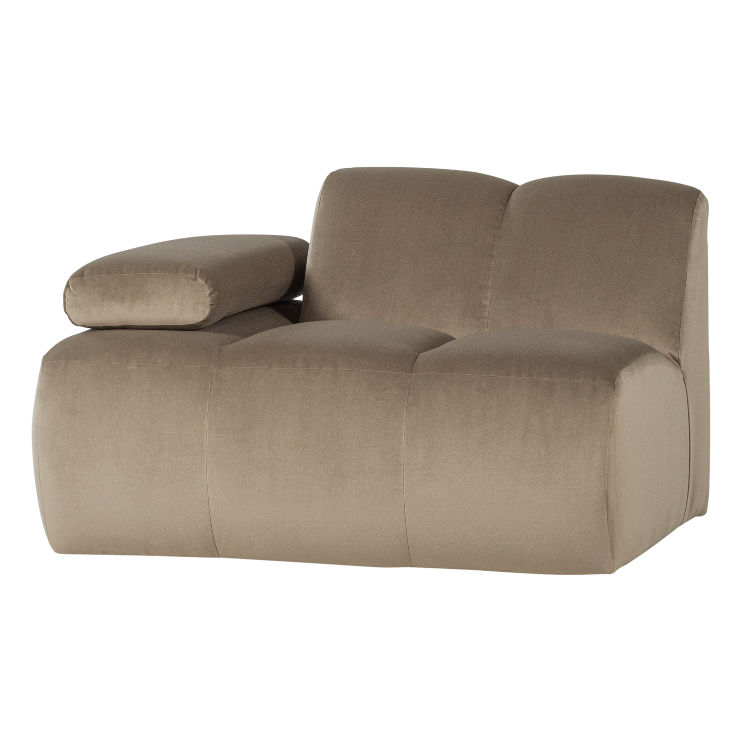 MOJO 1-SITZER ELEMENT ARM LINKS SAMT KHAKI [fsc]