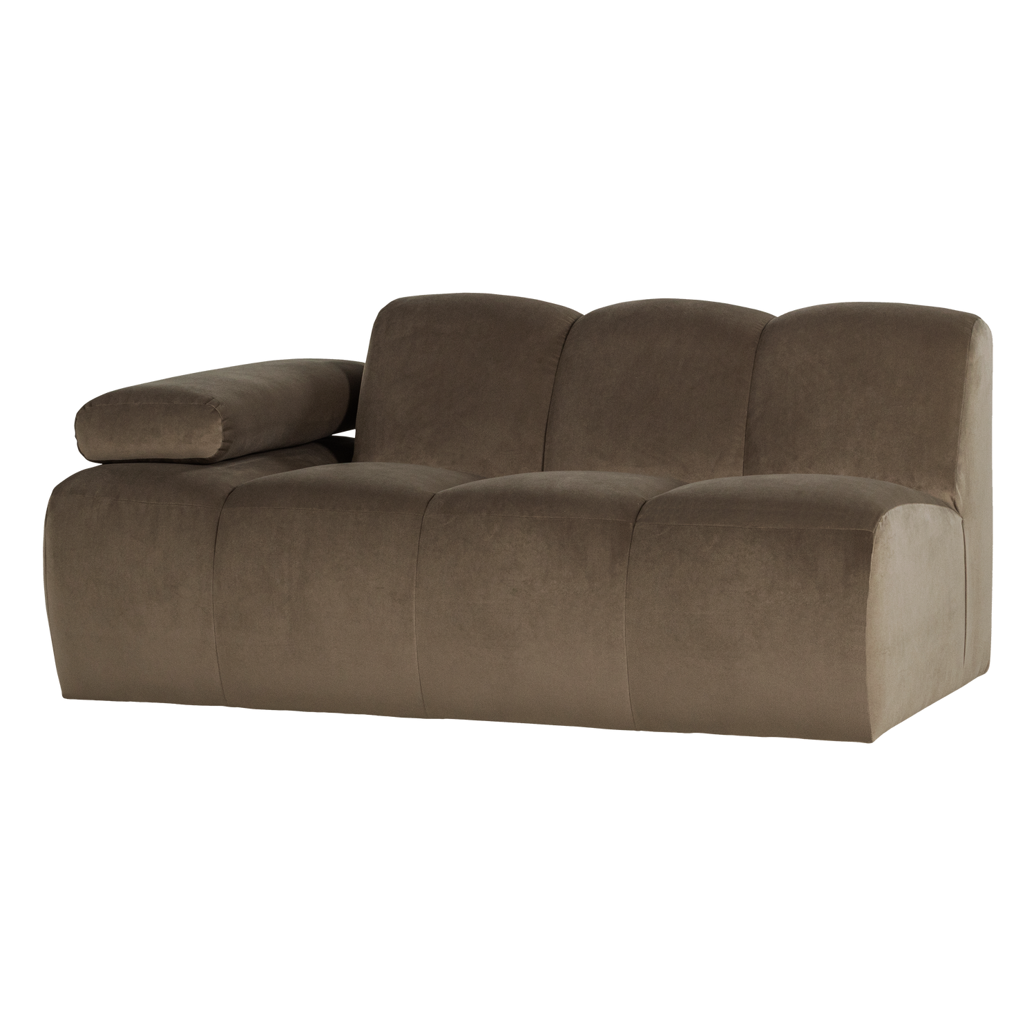 MOJO 1,5-SITZER ELEMENT ARM LINKS SAMT TAUPE [fsc]
