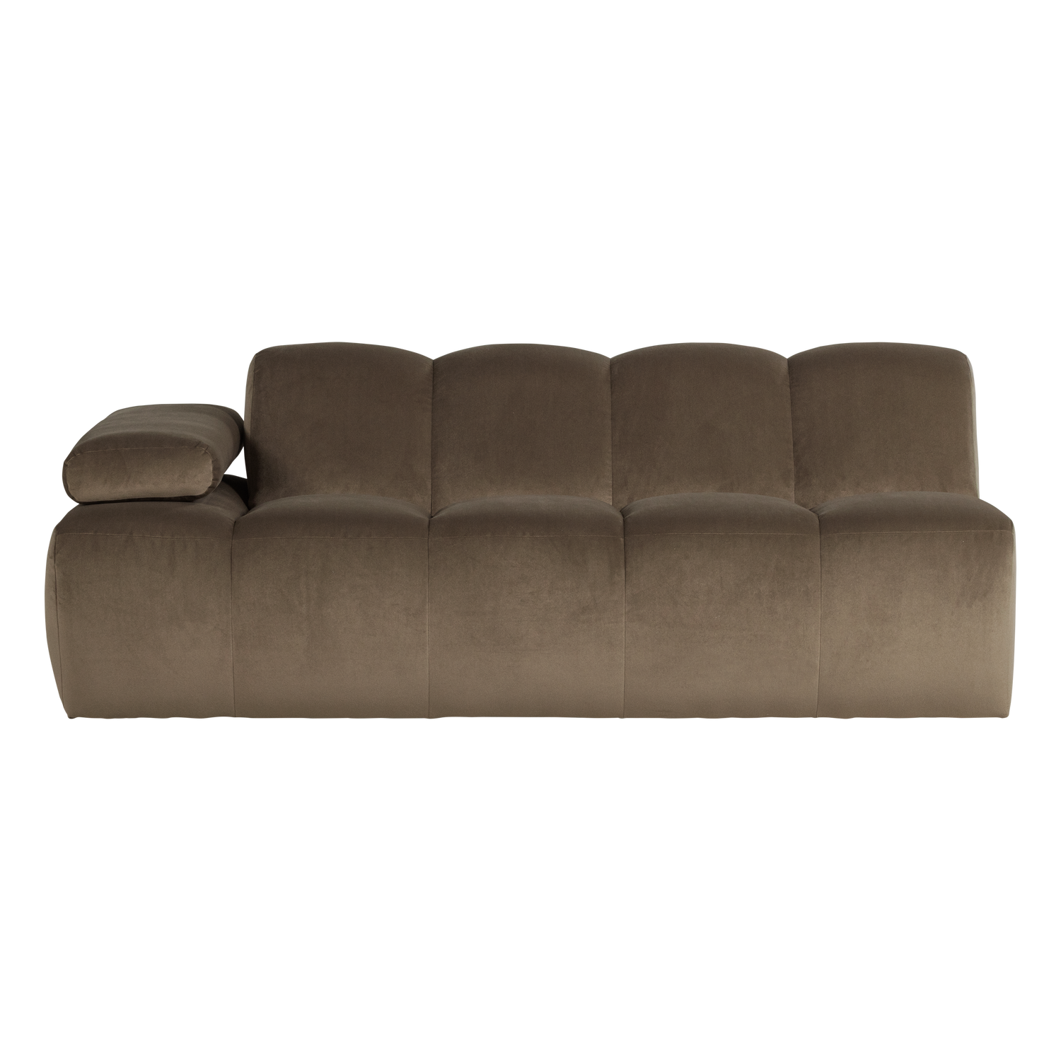 MOJO 2-SITZER ELEMENT ARM LINKS SAMT TAUPE [fsc]