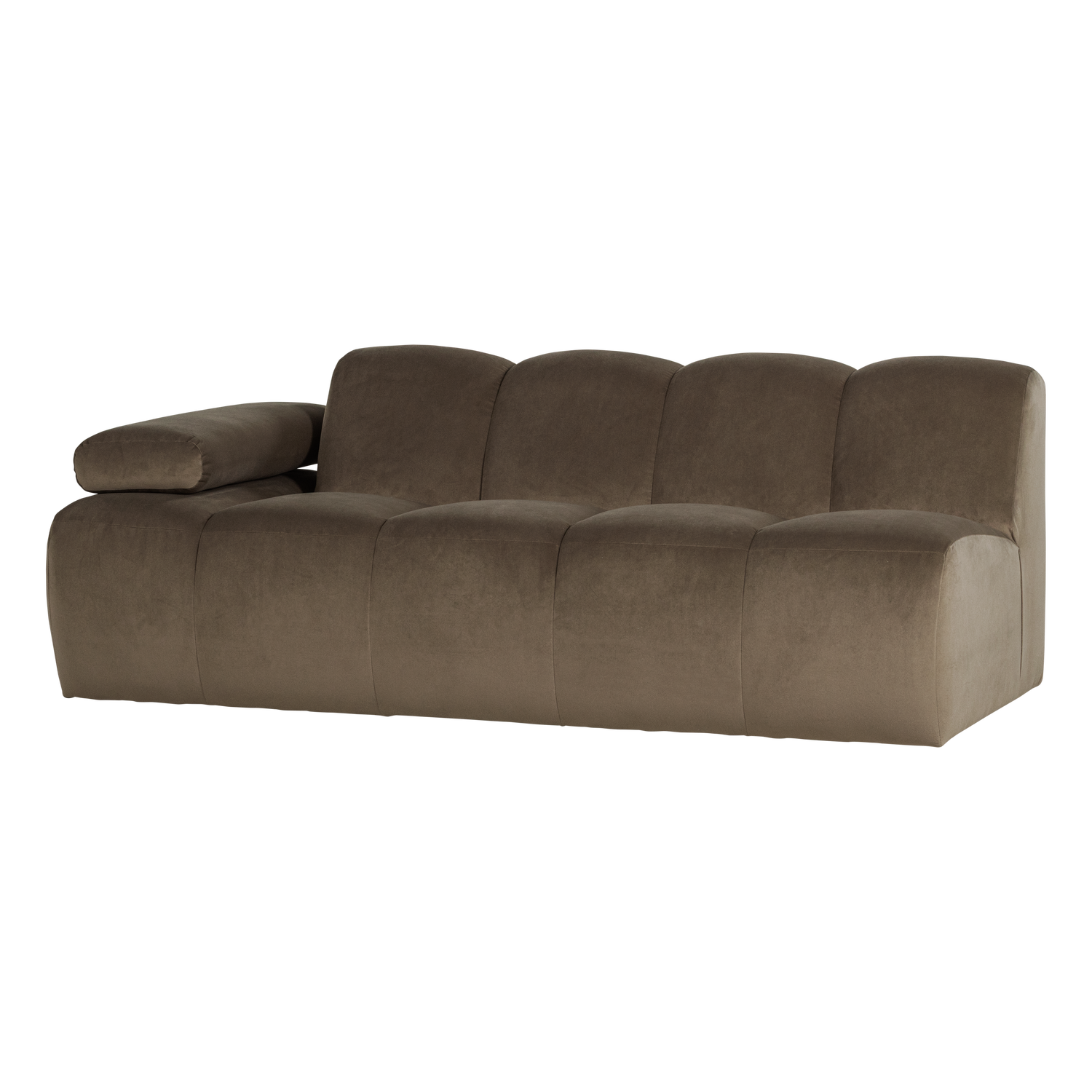 MOJO 2-SITZER ELEMENT ARM LINKS SAMT TAUPE [fsc]