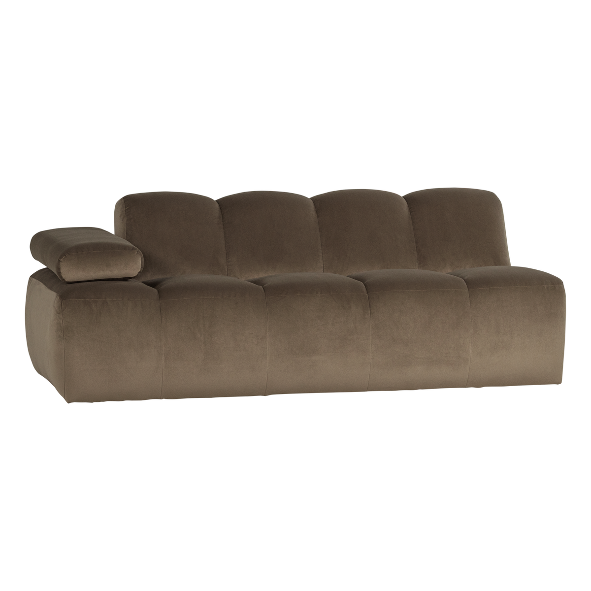 MOJO 2-SITZER ELEMENT ARM LINKS SAMT TAUPE [fsc]