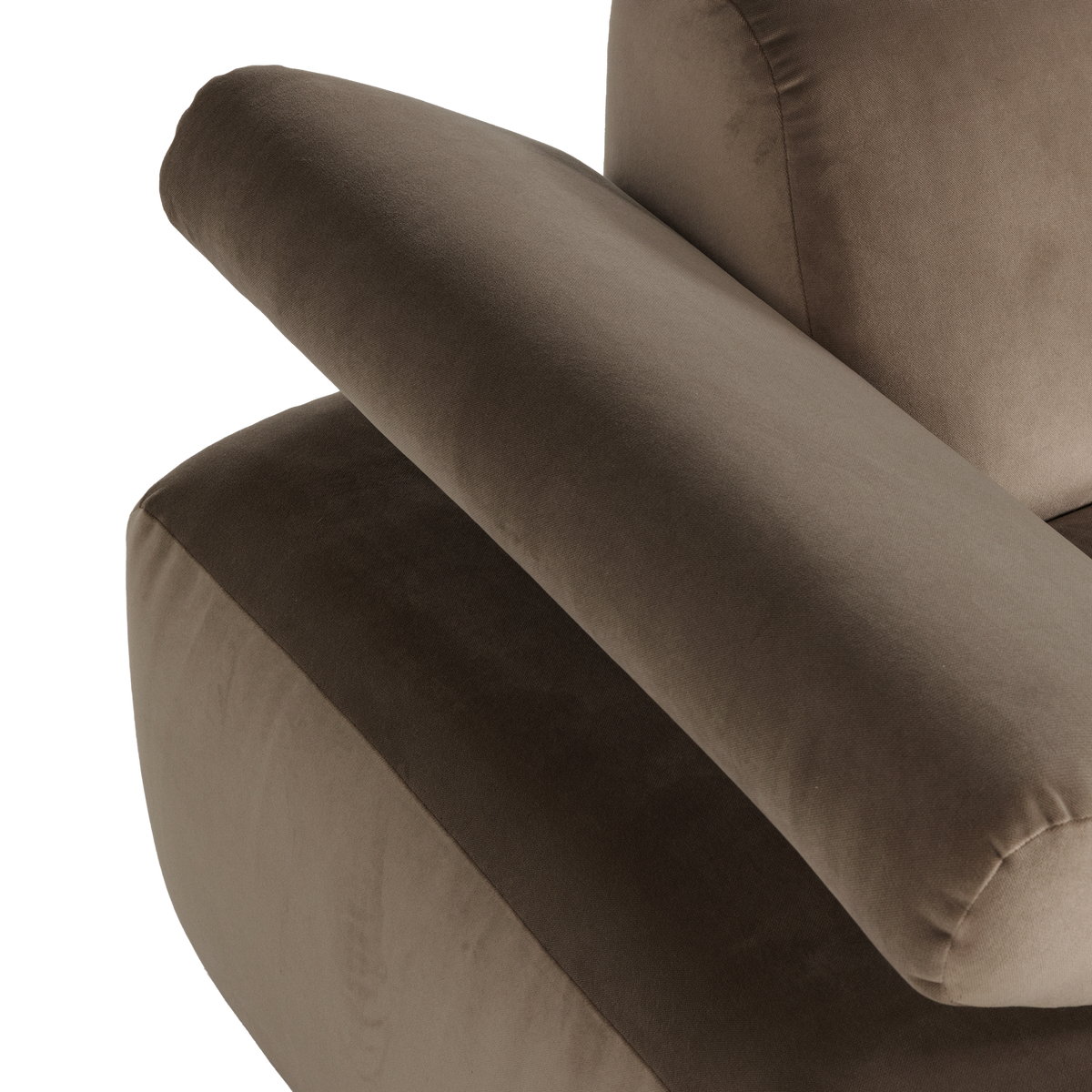 MOJO 2-SITZER ELEMENT ARM LINKS SAMT TAUPE [fsc]