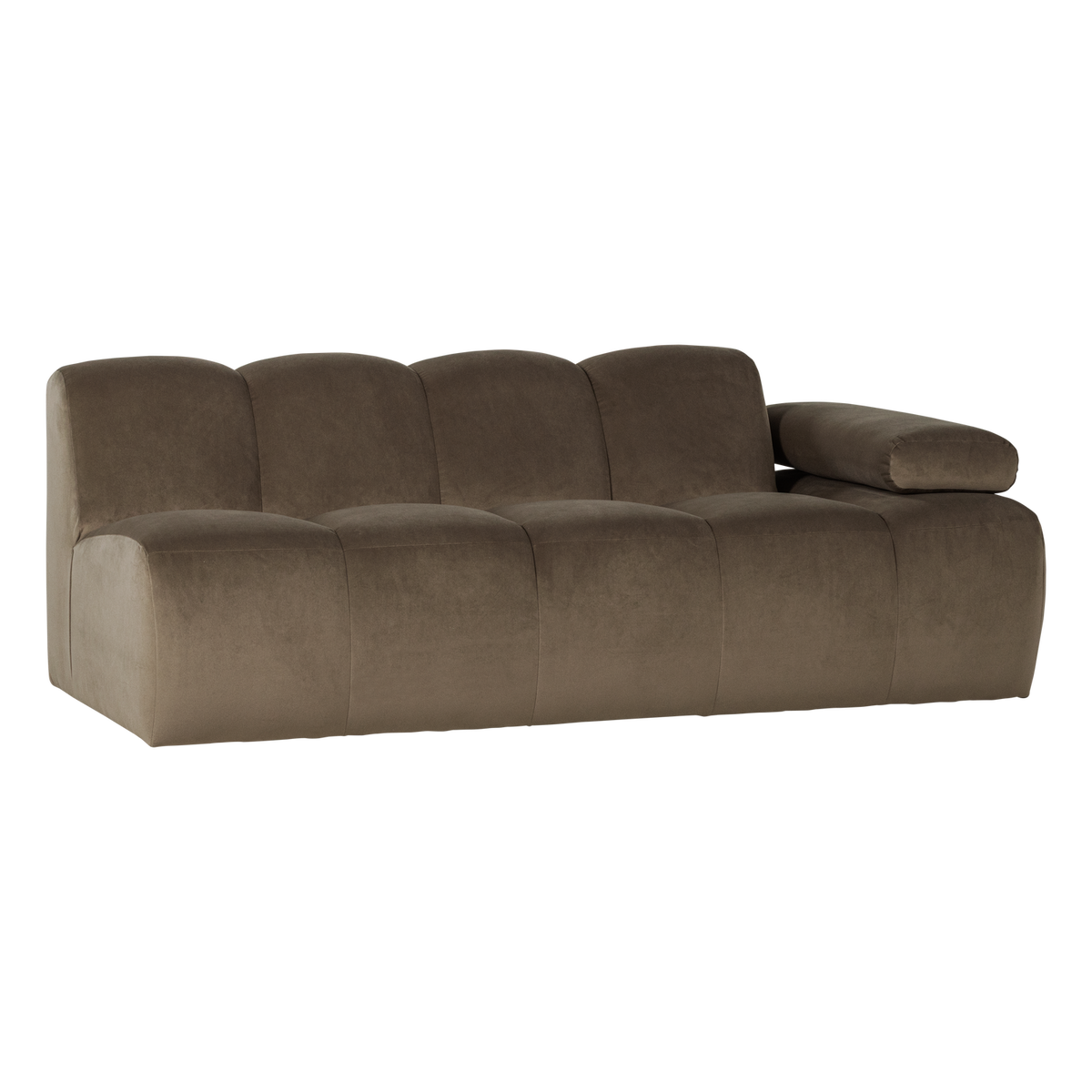 MOJO 2-SITZER ELEMENT ARM RECHTS SAMT TAUPE [fsc]