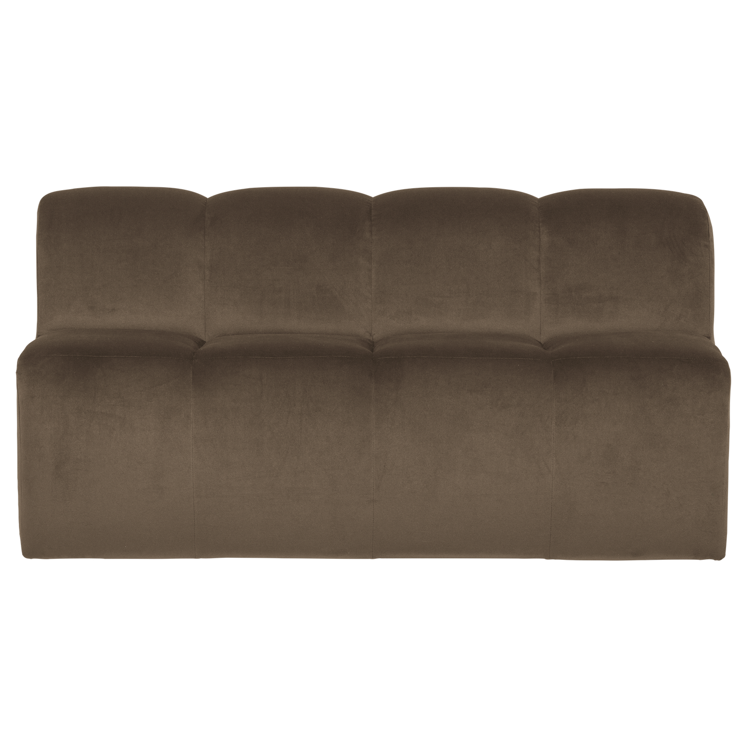 MOJO ESSBANK 164 CM MIT RÜCKENLEHNE SAMT TAUPE [fsc]