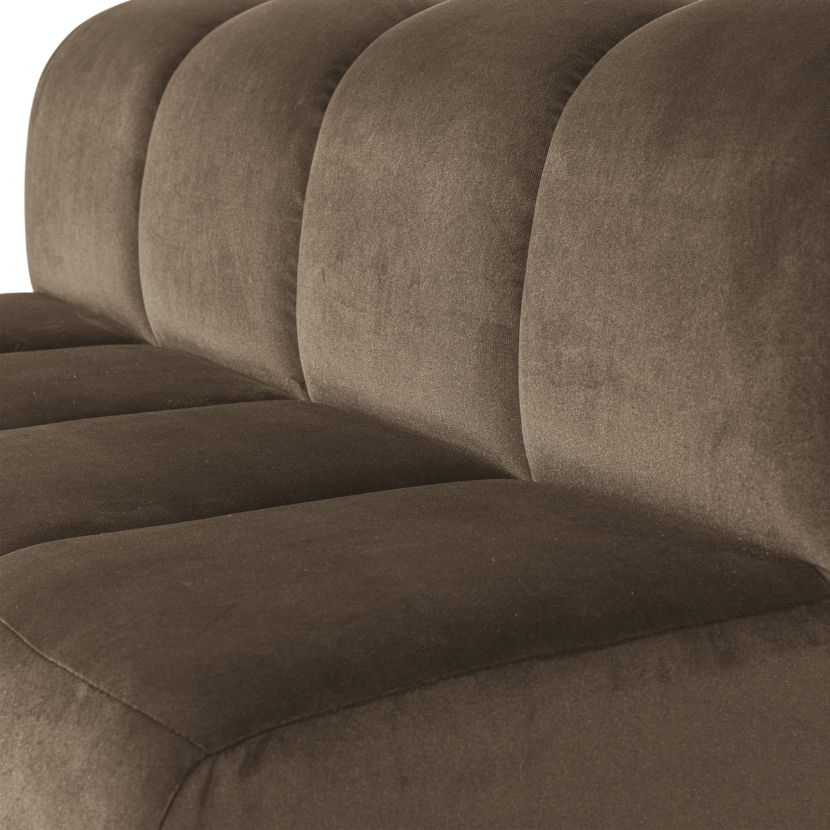 MOJO ESSBANK 164 CM MIT RÜCKENLEHNE SAMT TAUPE [fsc]