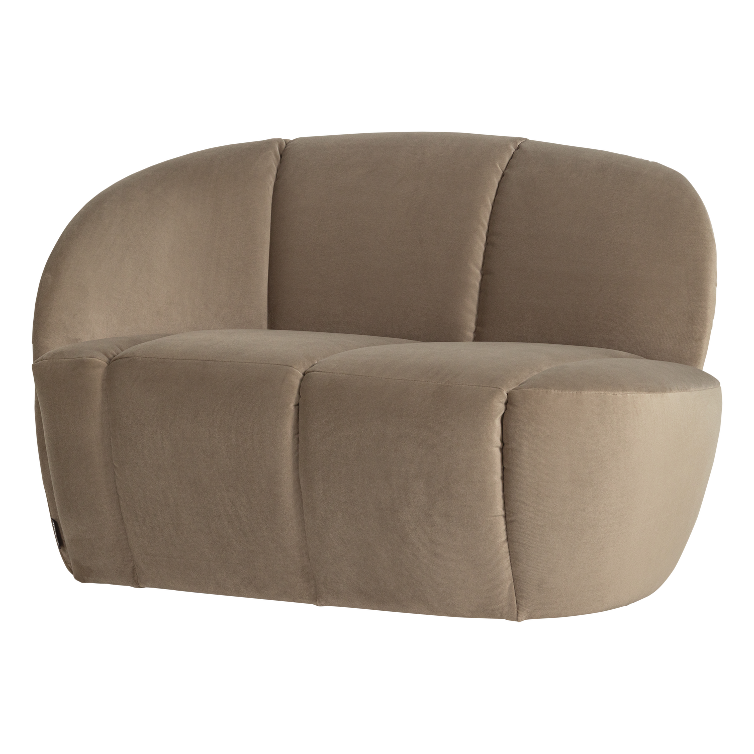 MOJO 2-SITZER BANK LINKS SAMT KHAKI [fsc]