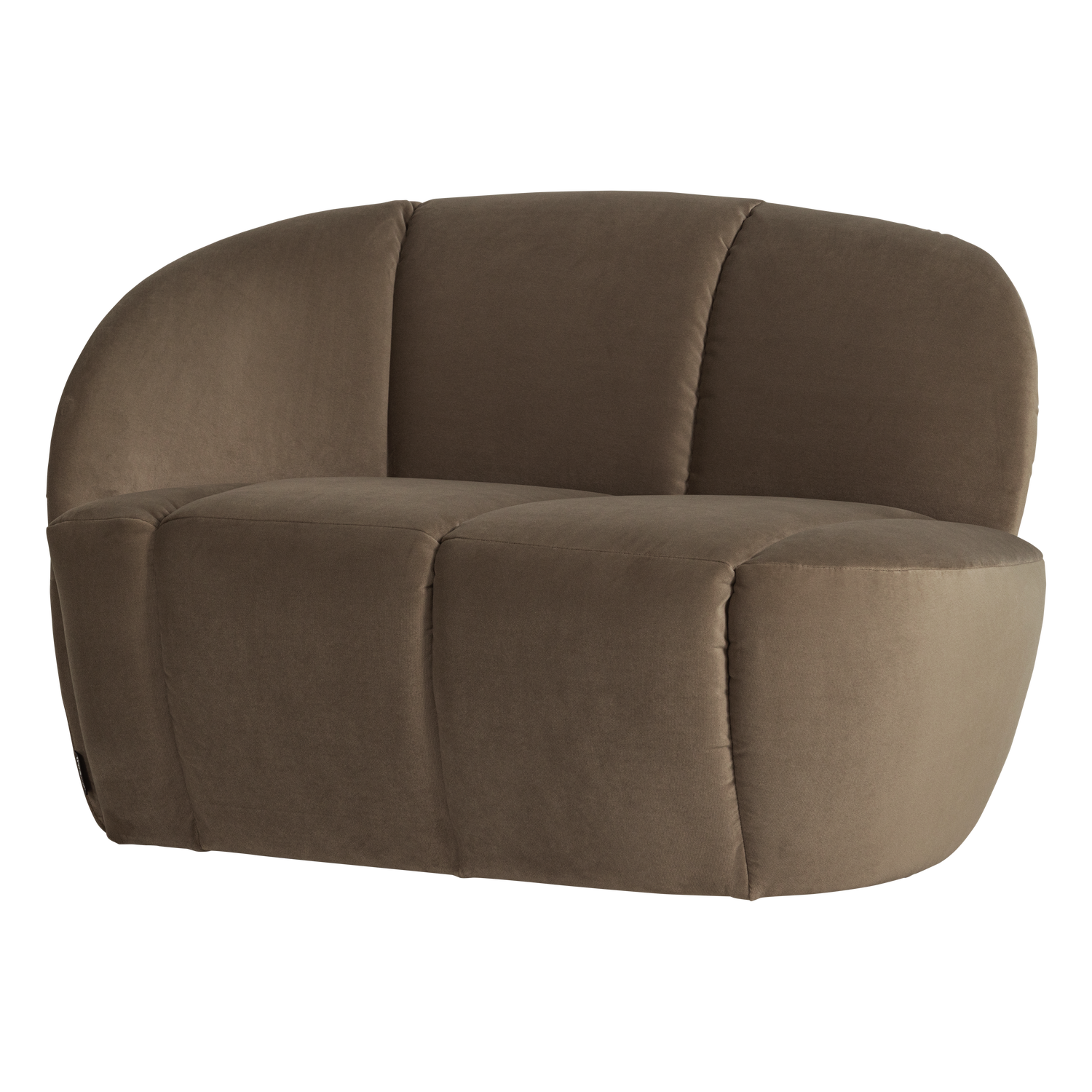 MOJO 2-SITZER BANK LINKS SAMT TAUPE [fsc]