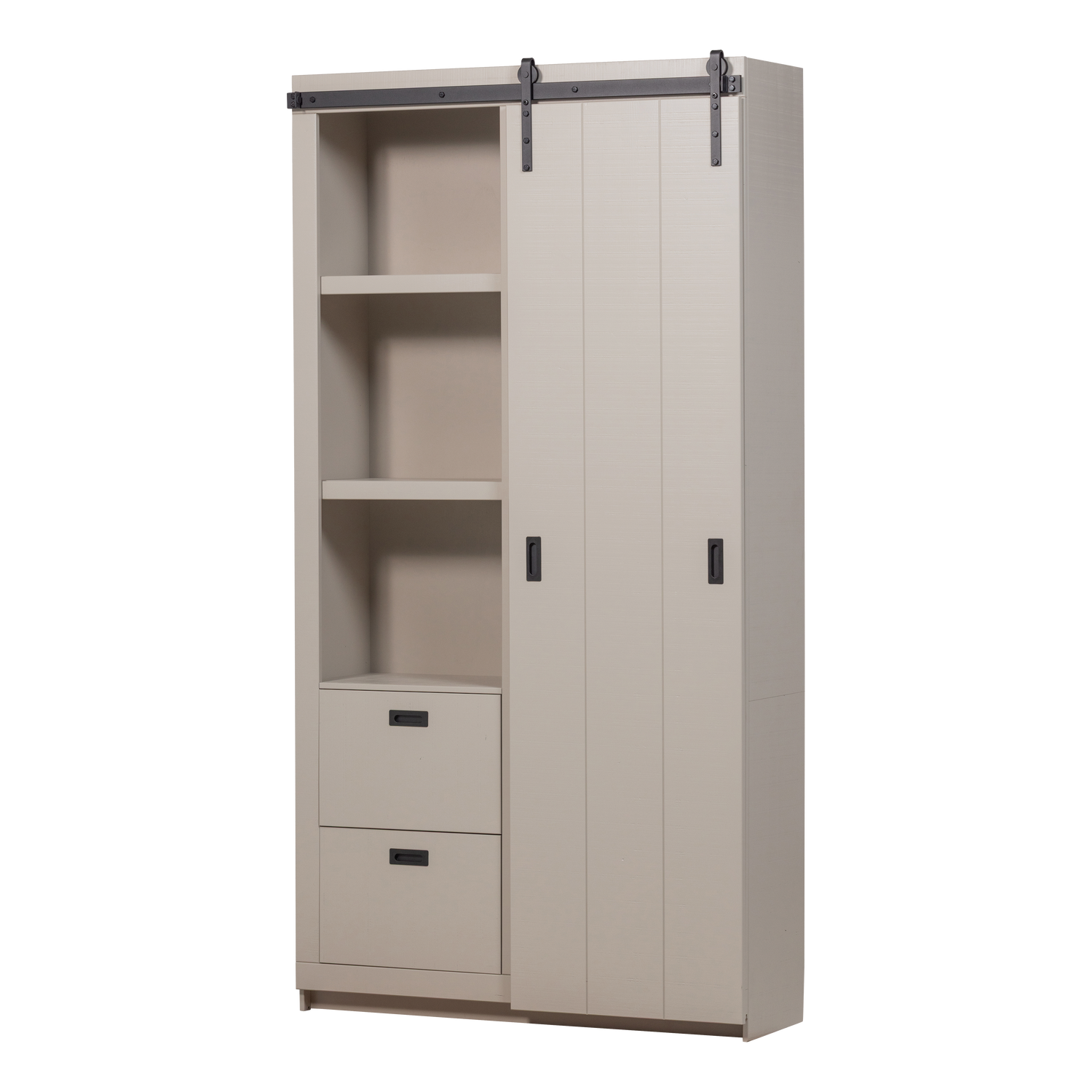 SLIDE BARN SCHRANK HOLZ SAGERAU KIEFER DUST [fsc]