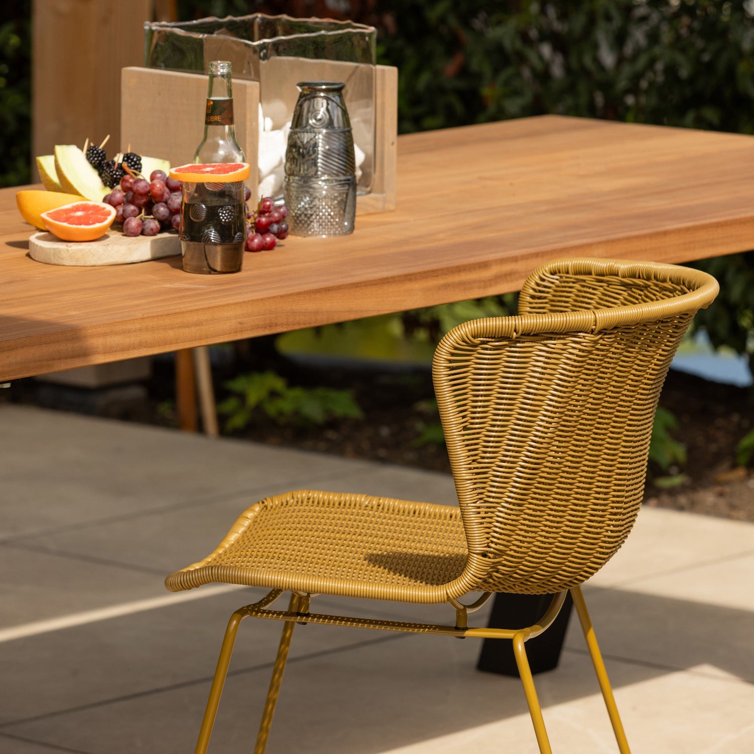 WINGS GARTENSTUHL WICKER HONIGGELB - 2ER SET