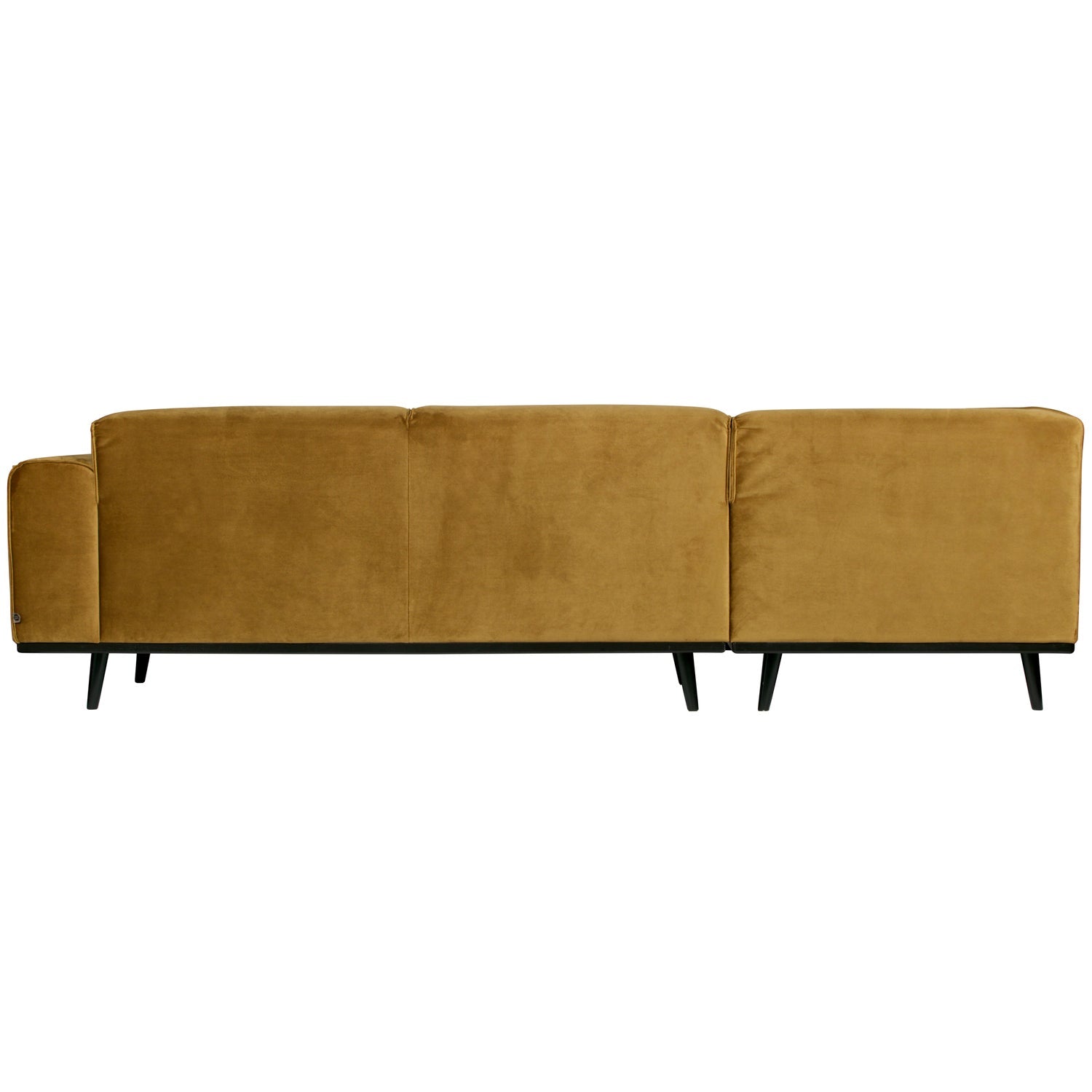 STATEMENT ECKCOUCH LINKEN VELVET HONINGGELB