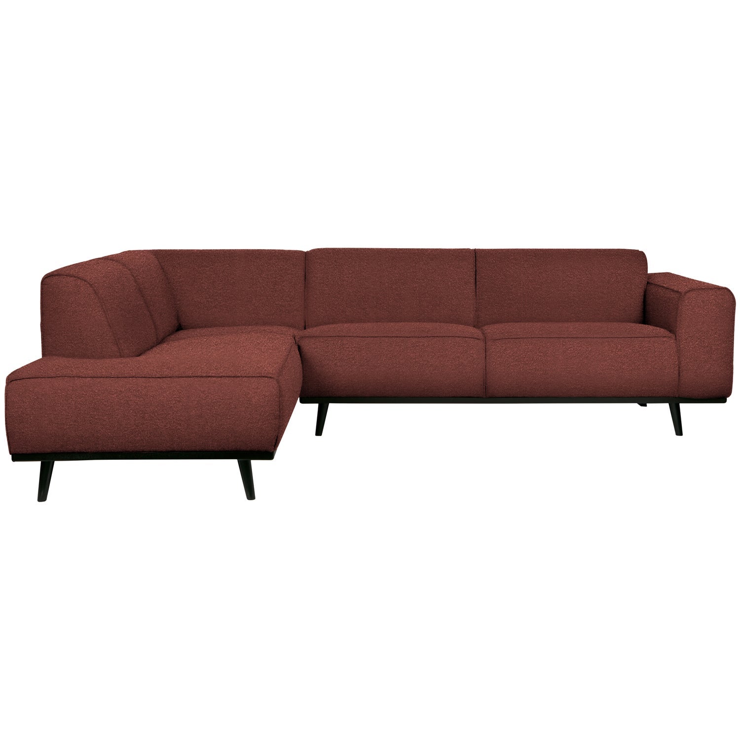 STATEMENT ECKCOUCH LINKEN BOUCLE CHESTNUT