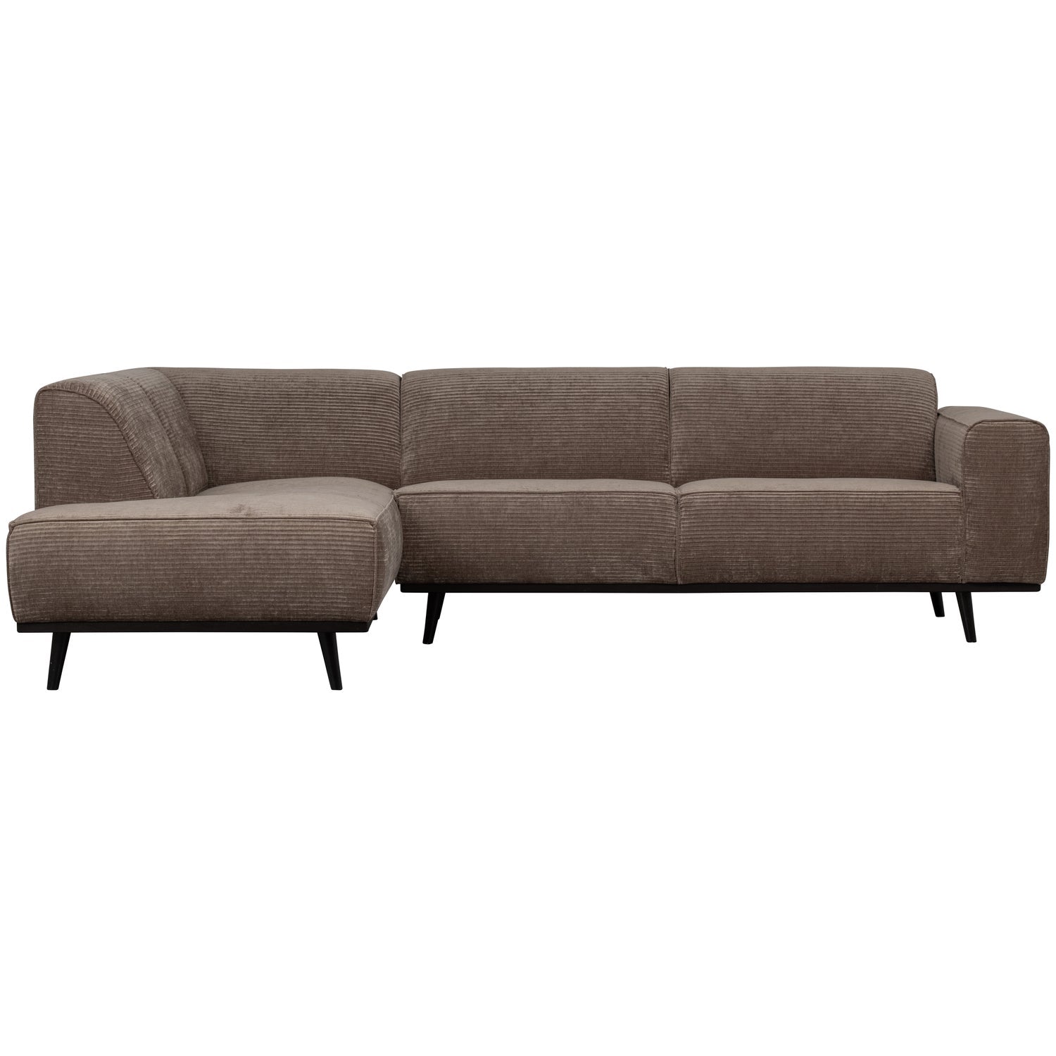 STATEMENT ECKCOUCH LINKEN FLACHRIPPE TAUPE