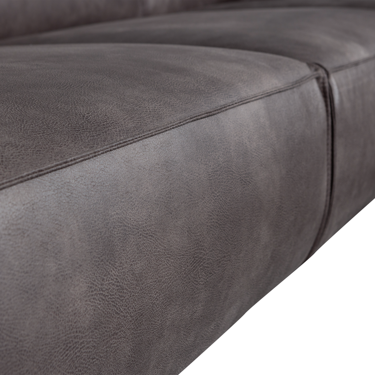 STATEMENT 3-SITZER SOFA 230 CM ECOLEDER DUNKELGRAU
