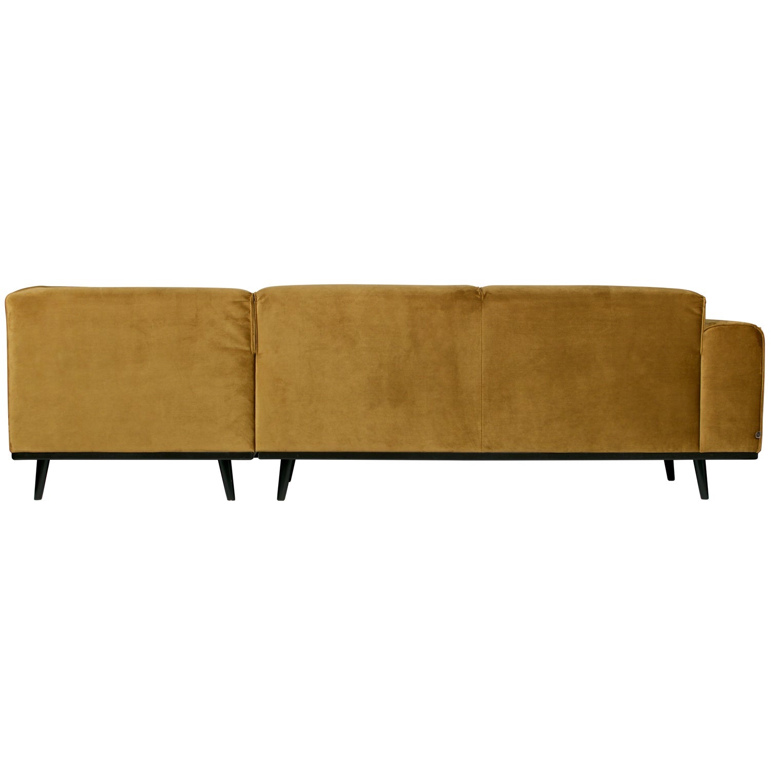 STATEMENT ECKCOUCH RECHTS VELVET HONIGGELB